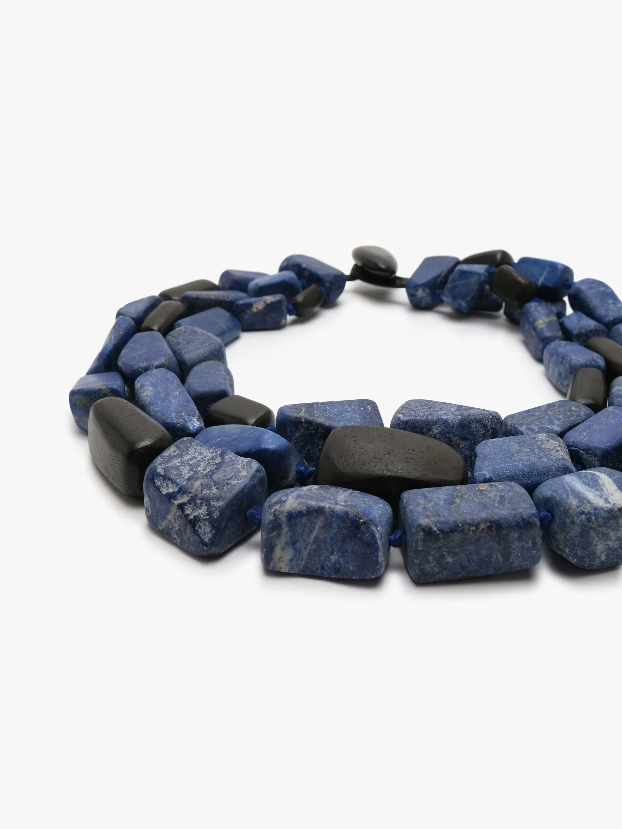 Necklace: lapis lazuli, ebony sold by Monies product image thumbnail 2