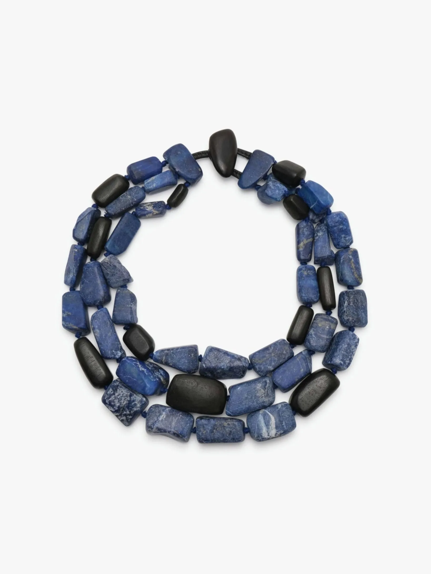 Necklace: lapis lazuli, ebony sold by Monies