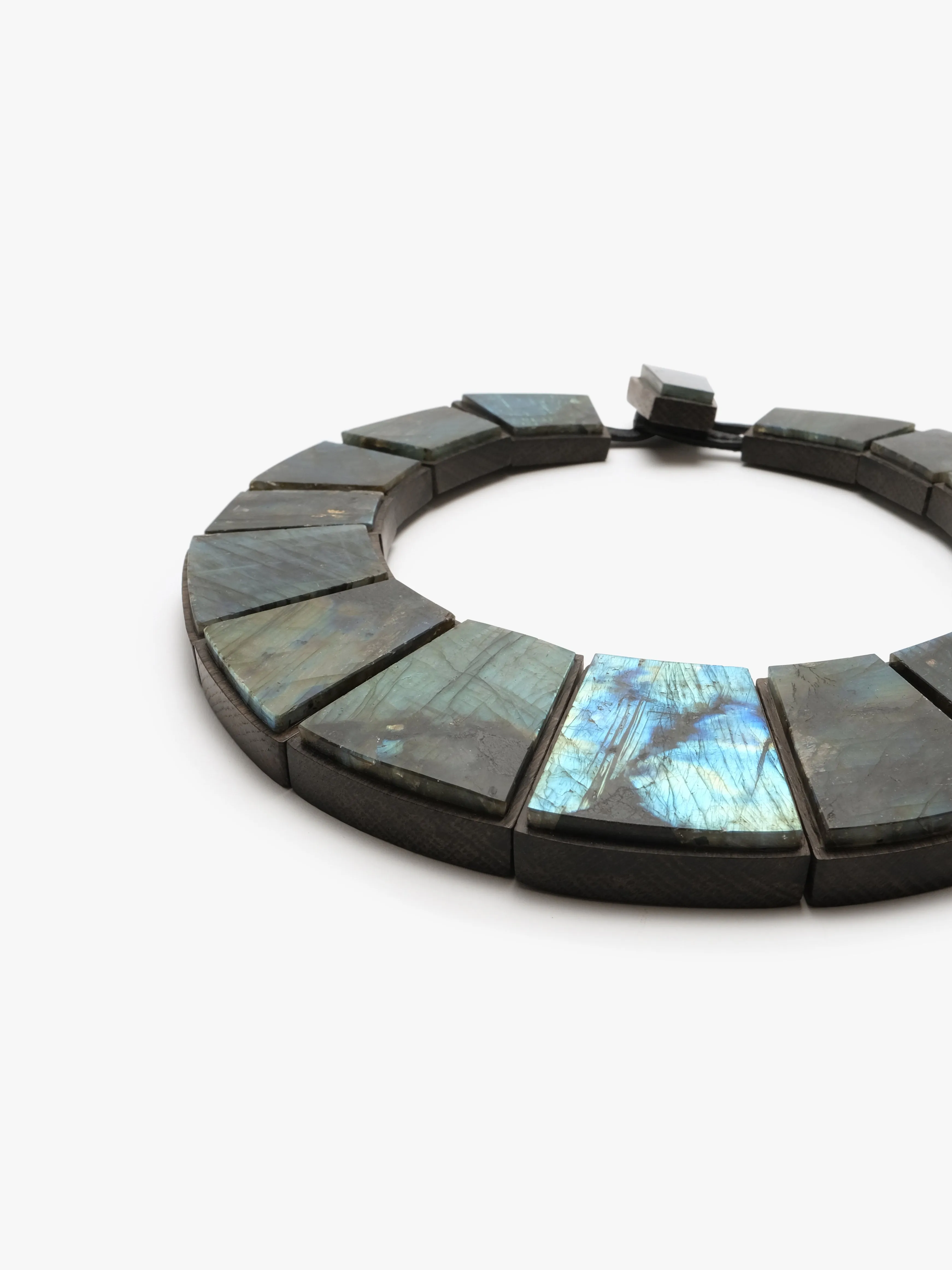 Necklace: labradorite, bog oak sold by Monies product image thumbnail 3