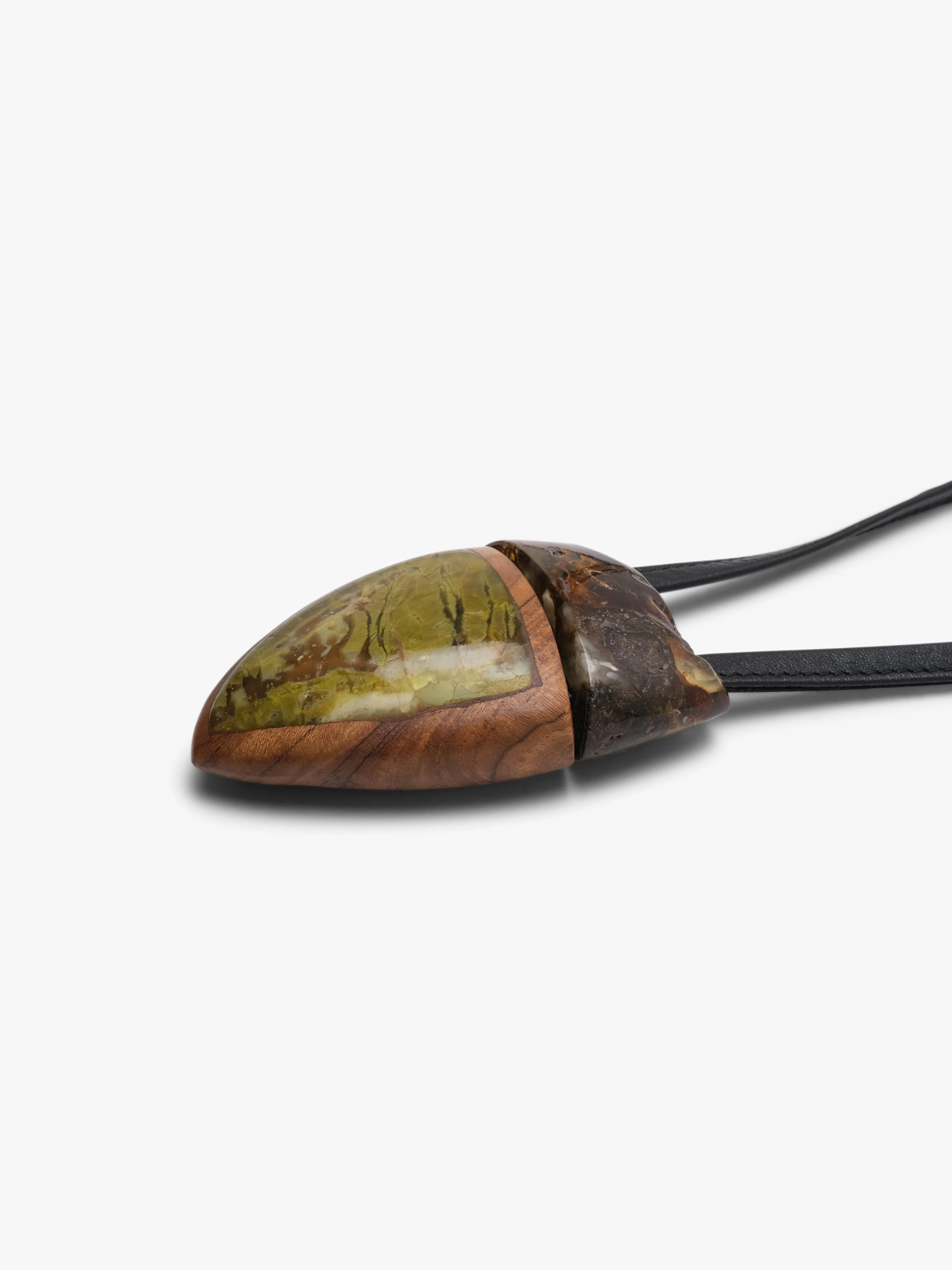Pendant: amber, serptentine, briar wood sold by Monies product image thumbnail 5