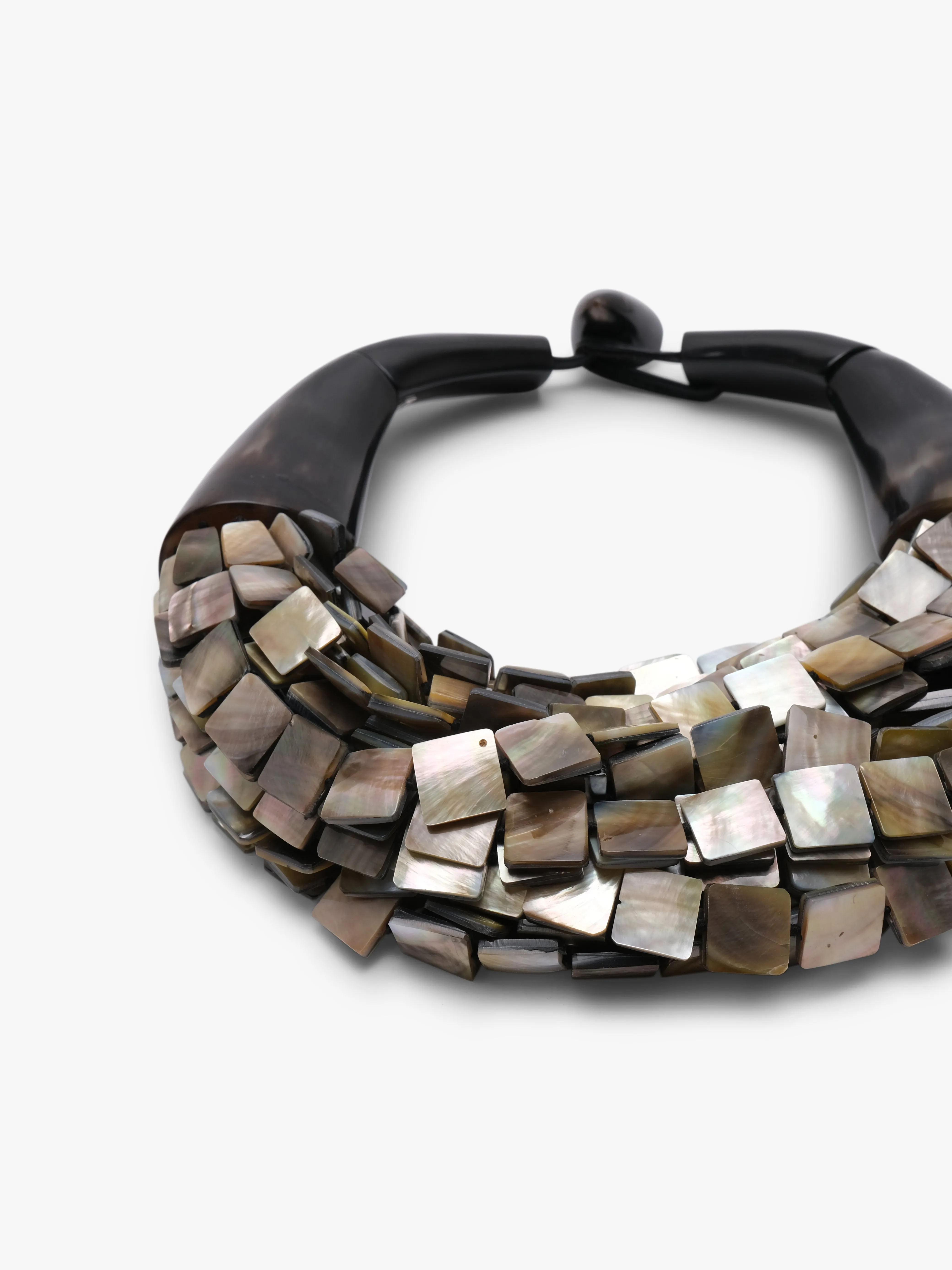 Necklace: horn, mother of pearl sold by Monies product image thumbnail 3