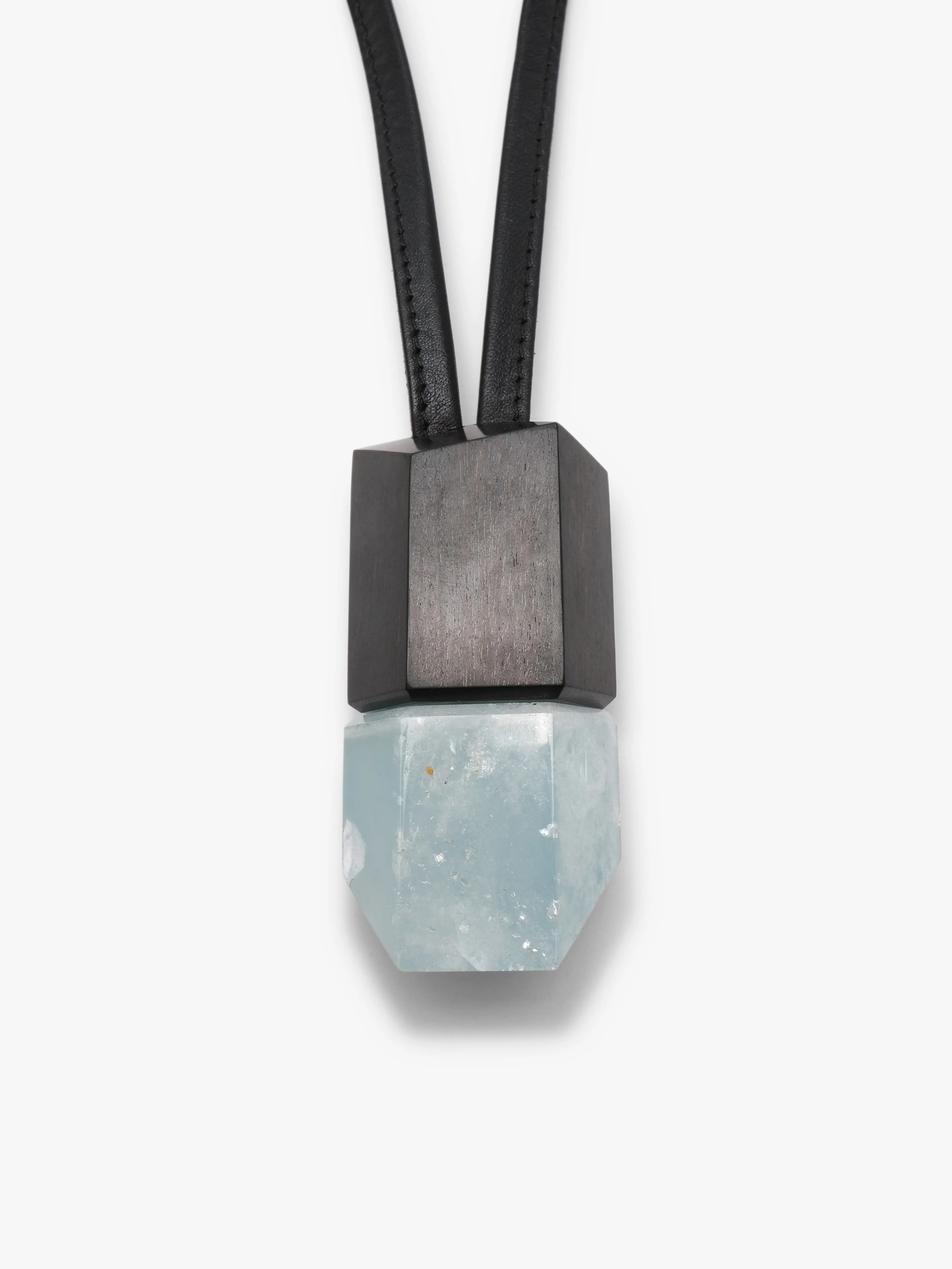 Pendant: ebony, aquamarine sold by Monies product image thumbnail 2