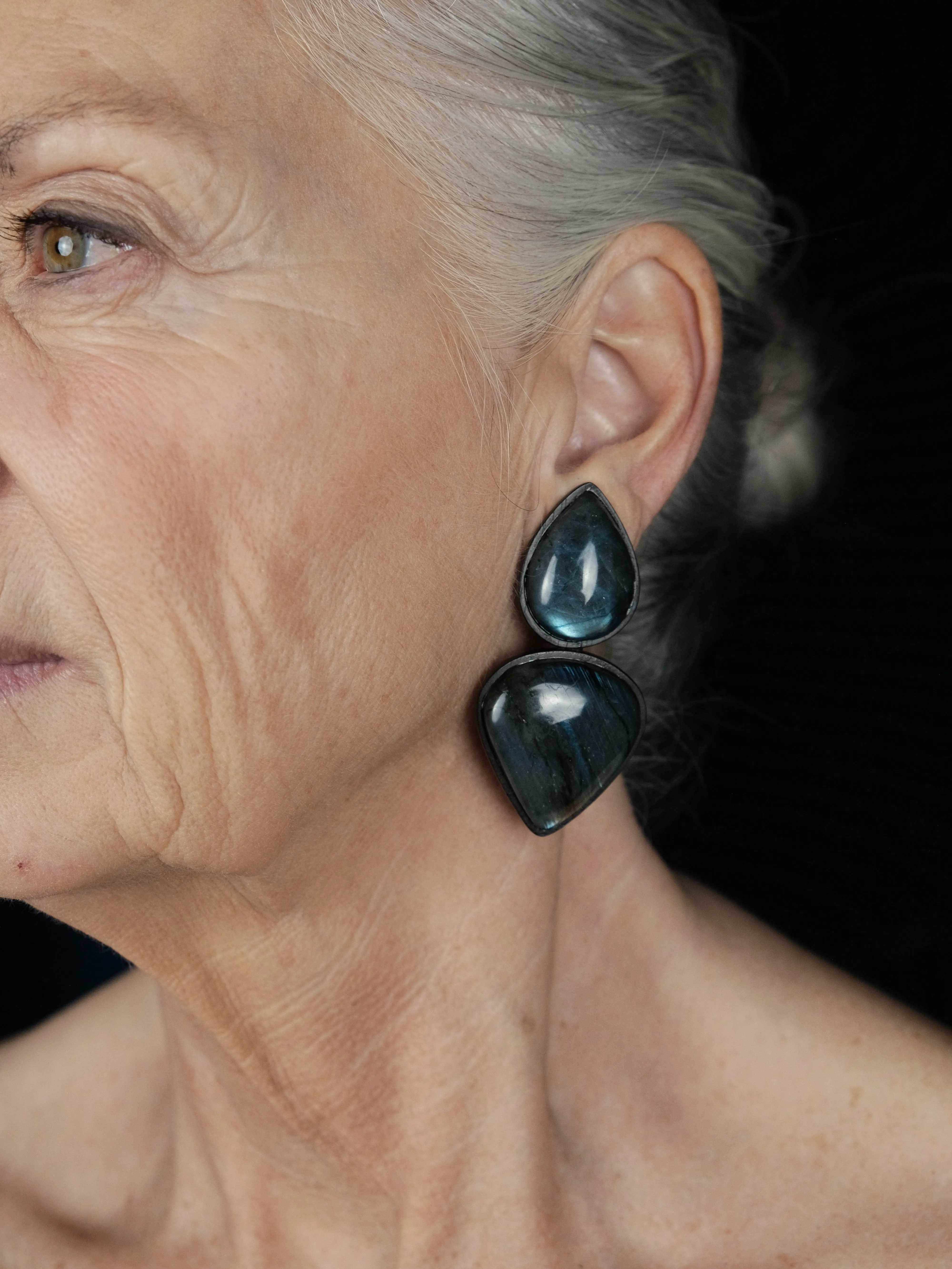 Earring: labradorite, ebony sold by Monies product image thumbnail 2