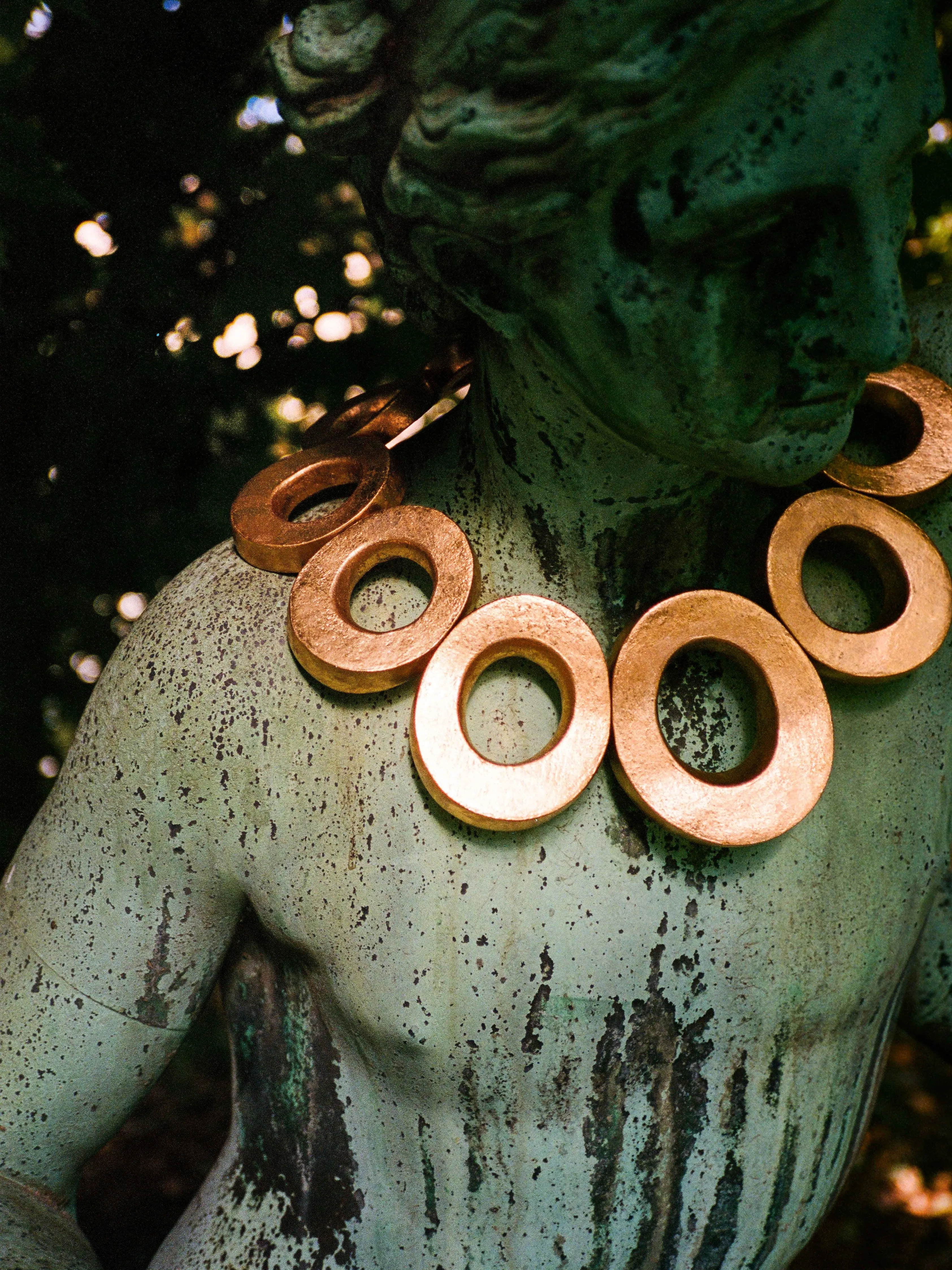 Eira necklace: acacia, goldfoil sold by Monies product image thumbnail 2