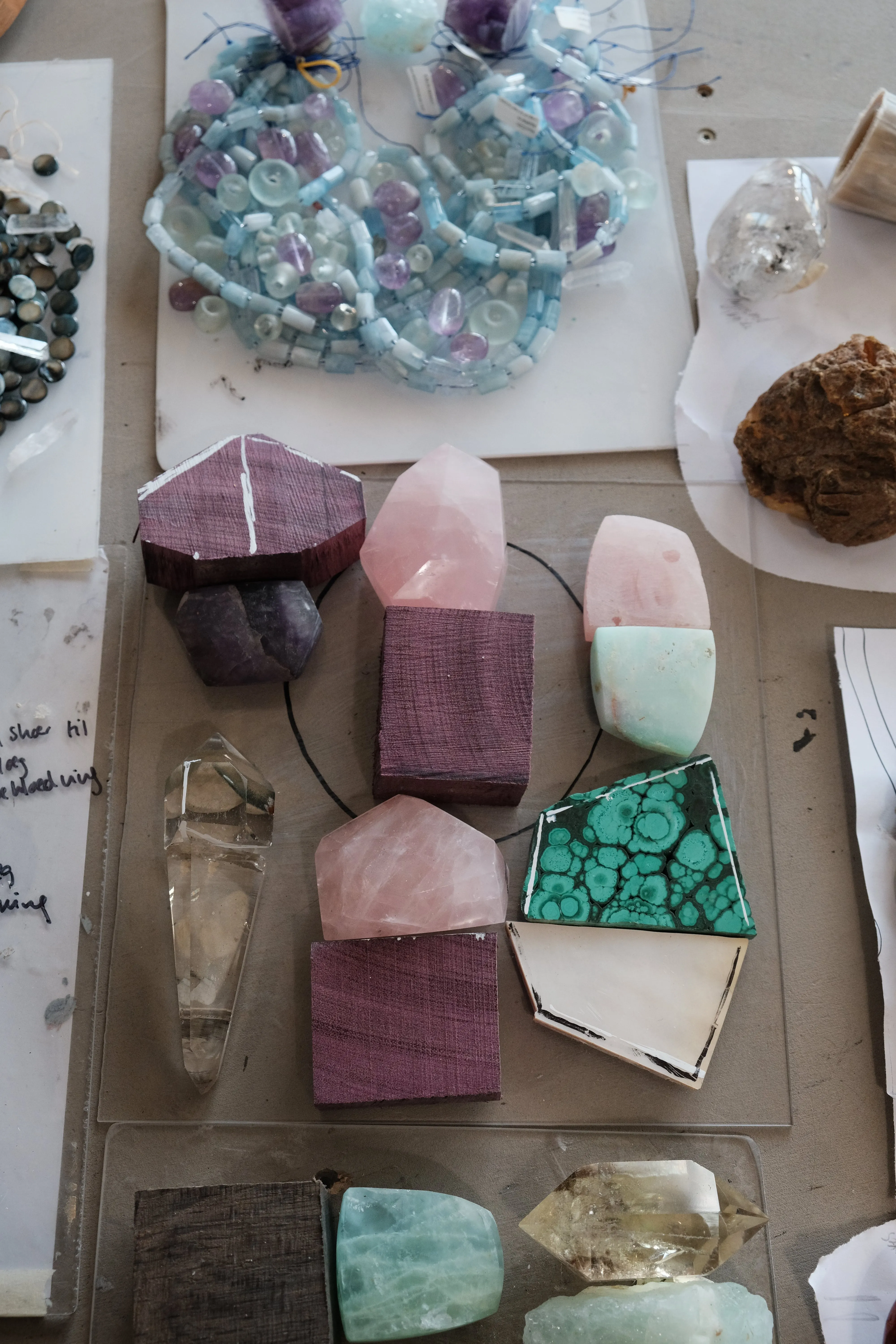 Pendant: pearl, malachite, wengé sold by Monies product image thumbnail 2