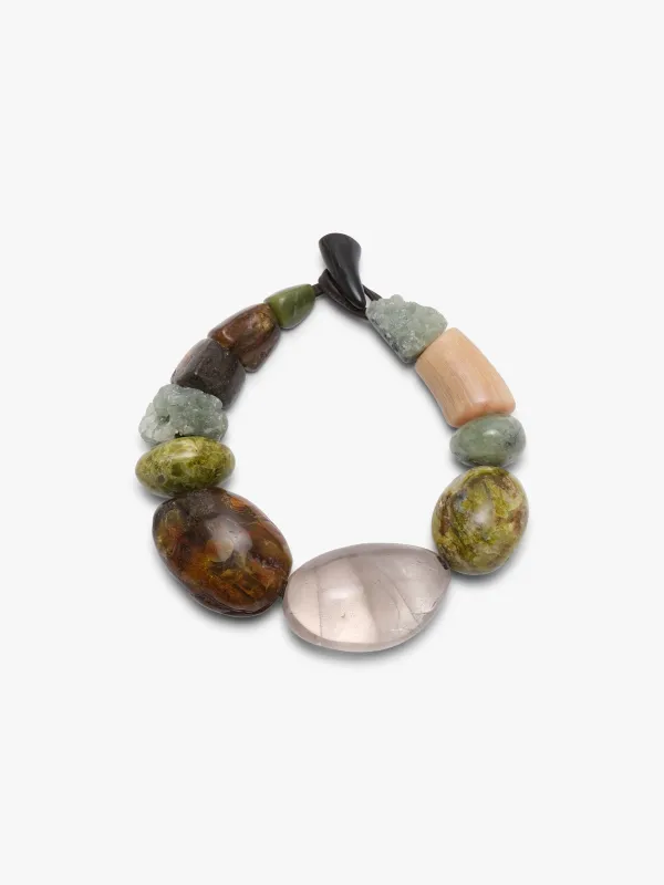 Necklace: mixed materials sold by Monies