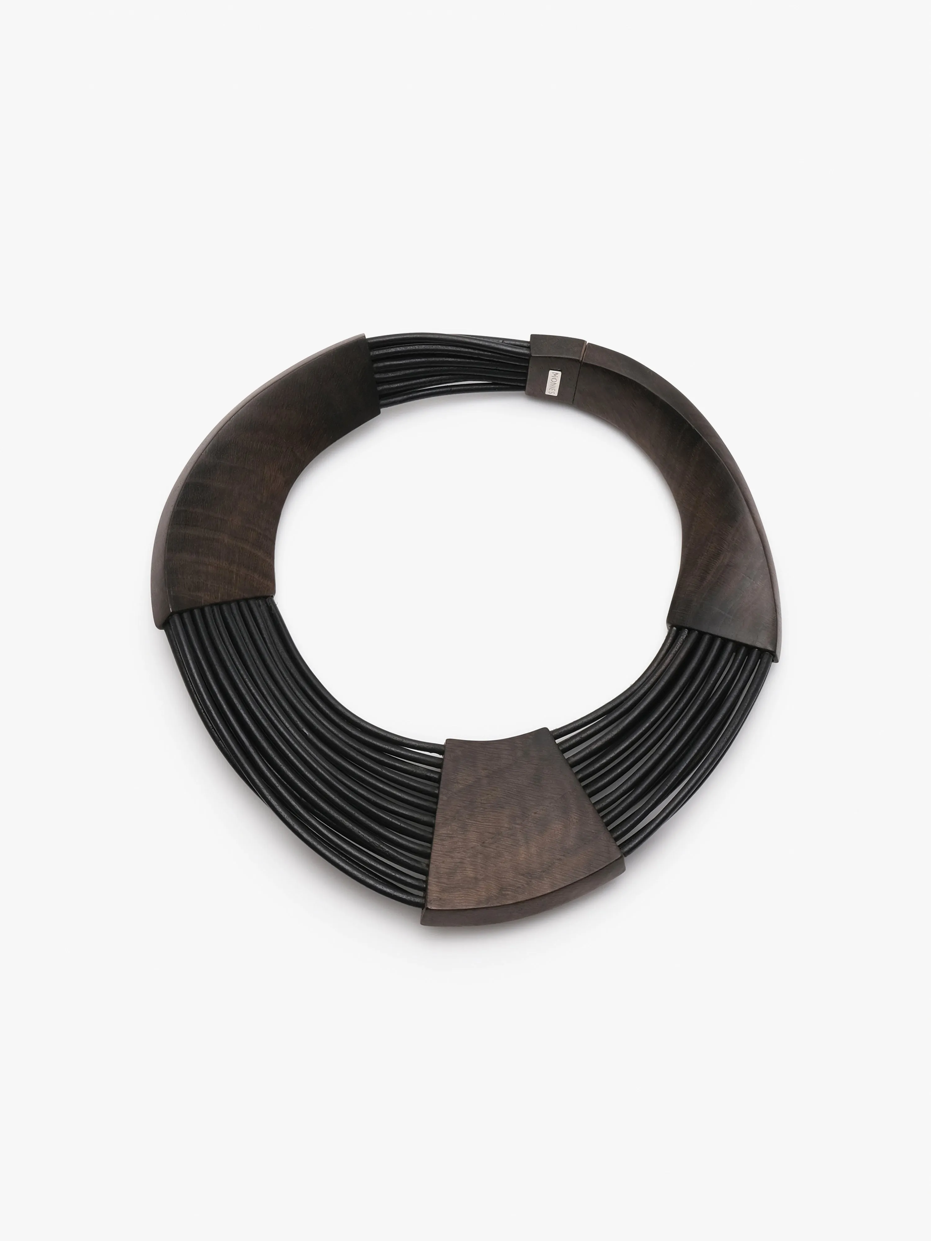 Brisa necklace: bog oak, leather sold by Monies product image thumbnail 4