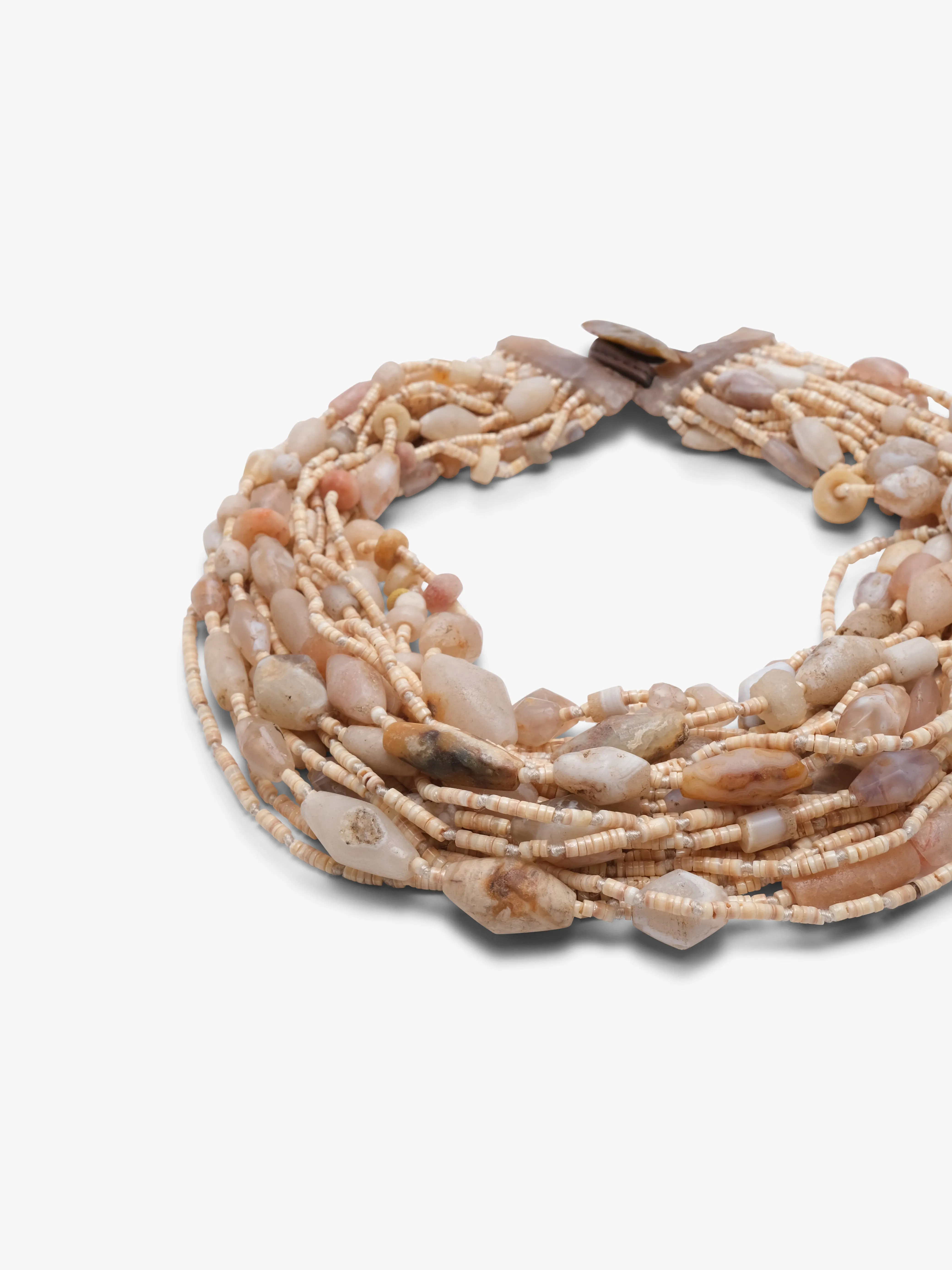 Necklace: agath, flint, shell sold by Monies product image thumbnail 3