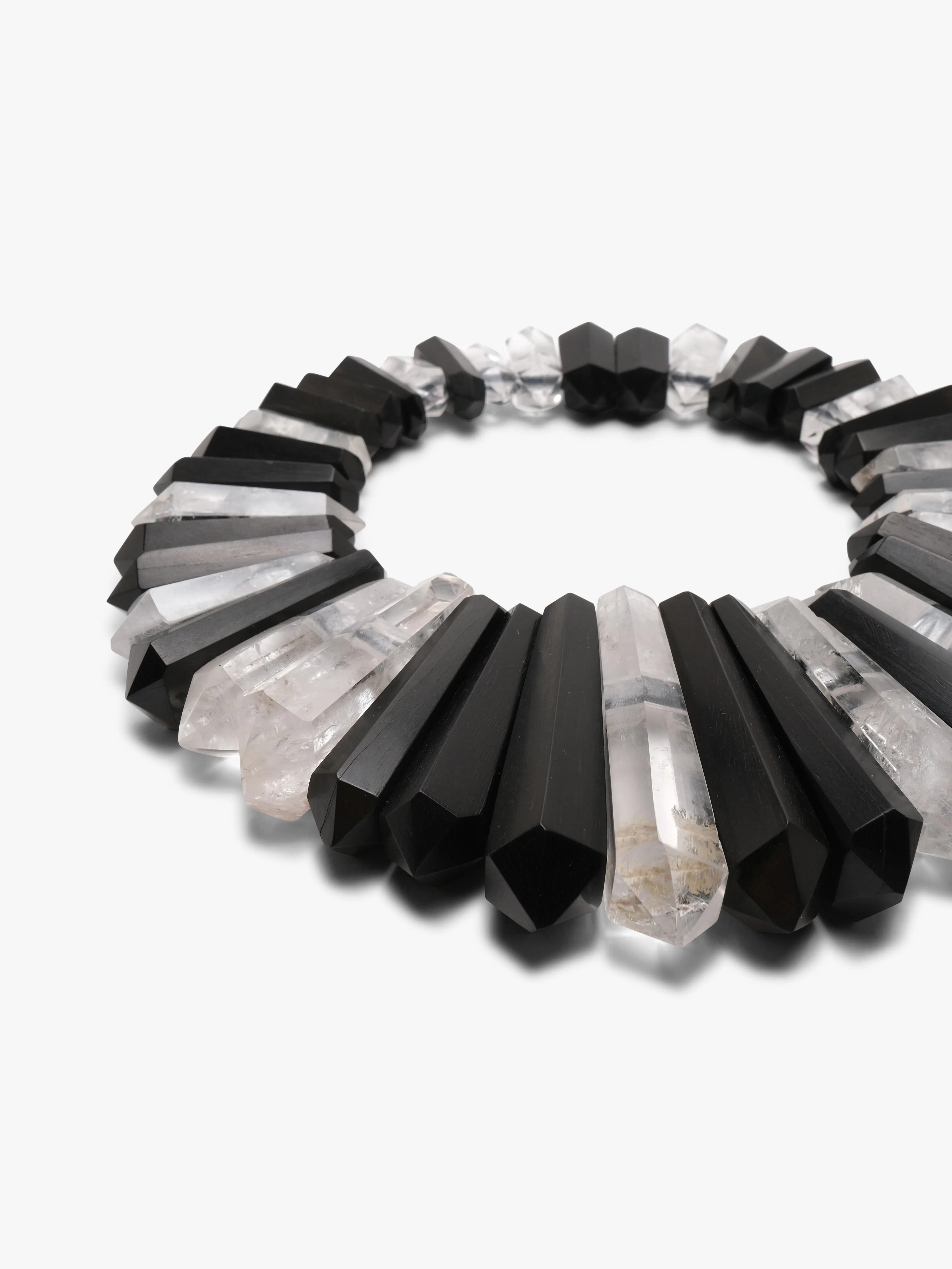 Necklace: mountain crystal, ebony sold by Monies product image thumbnail 2