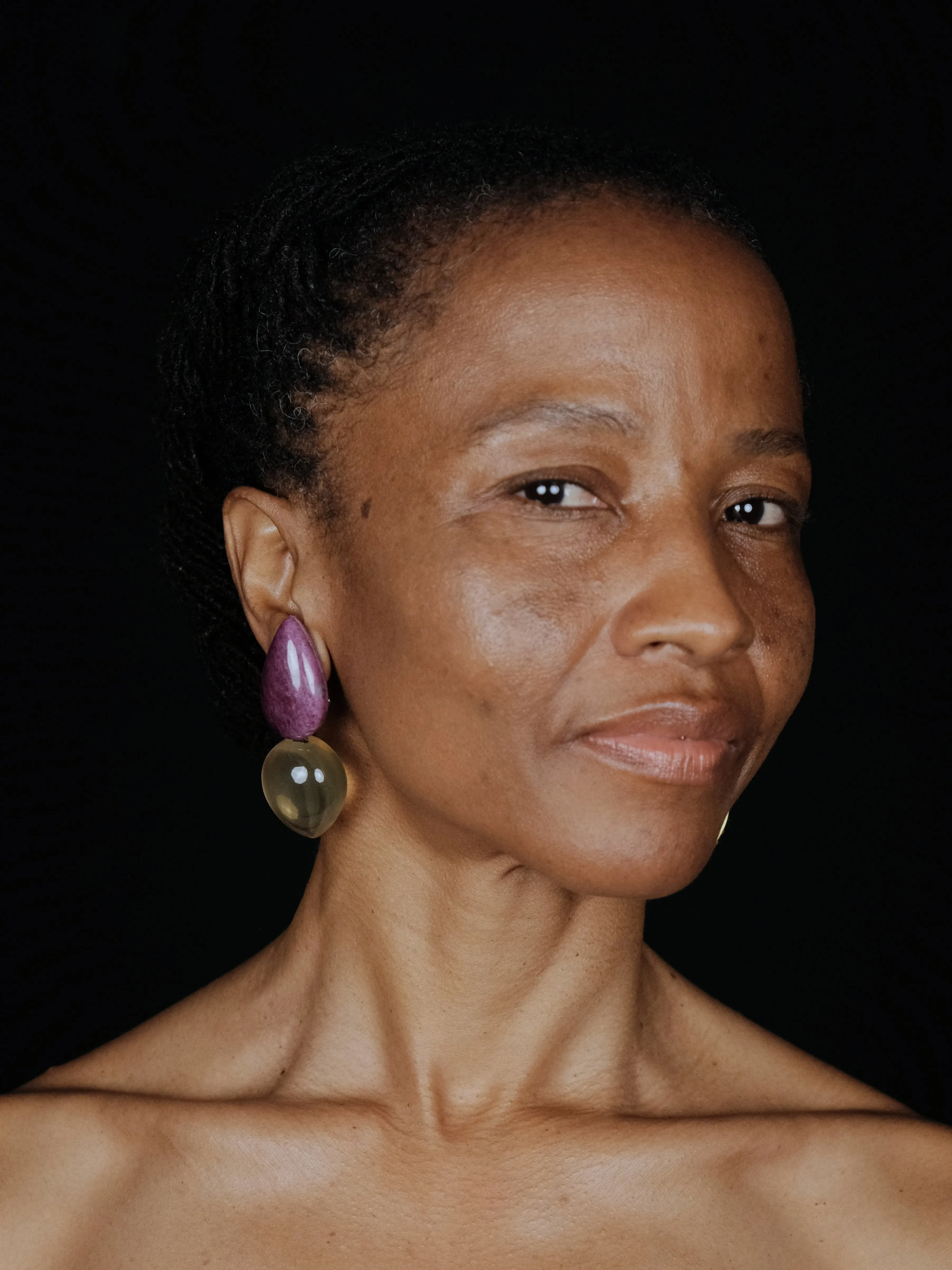 Earrings: ruby zoisite, lemonquartz, amaranth sold by Monies product image thumbnail 2