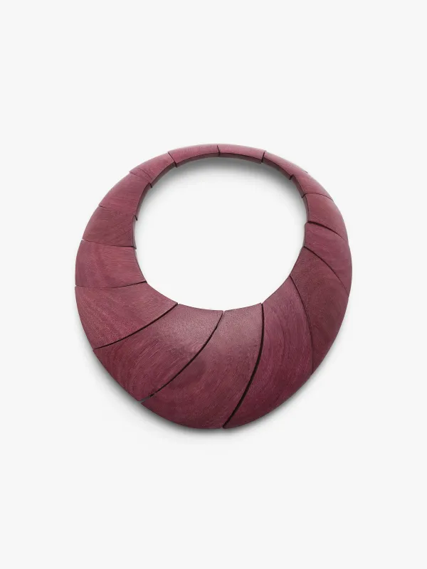 Paloma necklace: amaranth wood sold by Monies