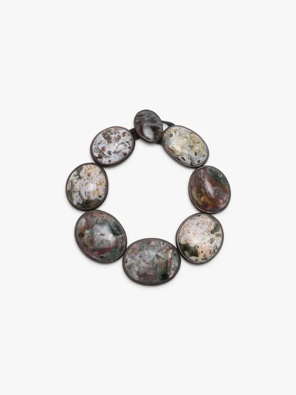 Necklace: bog oak, ocean jasper sold by Monies