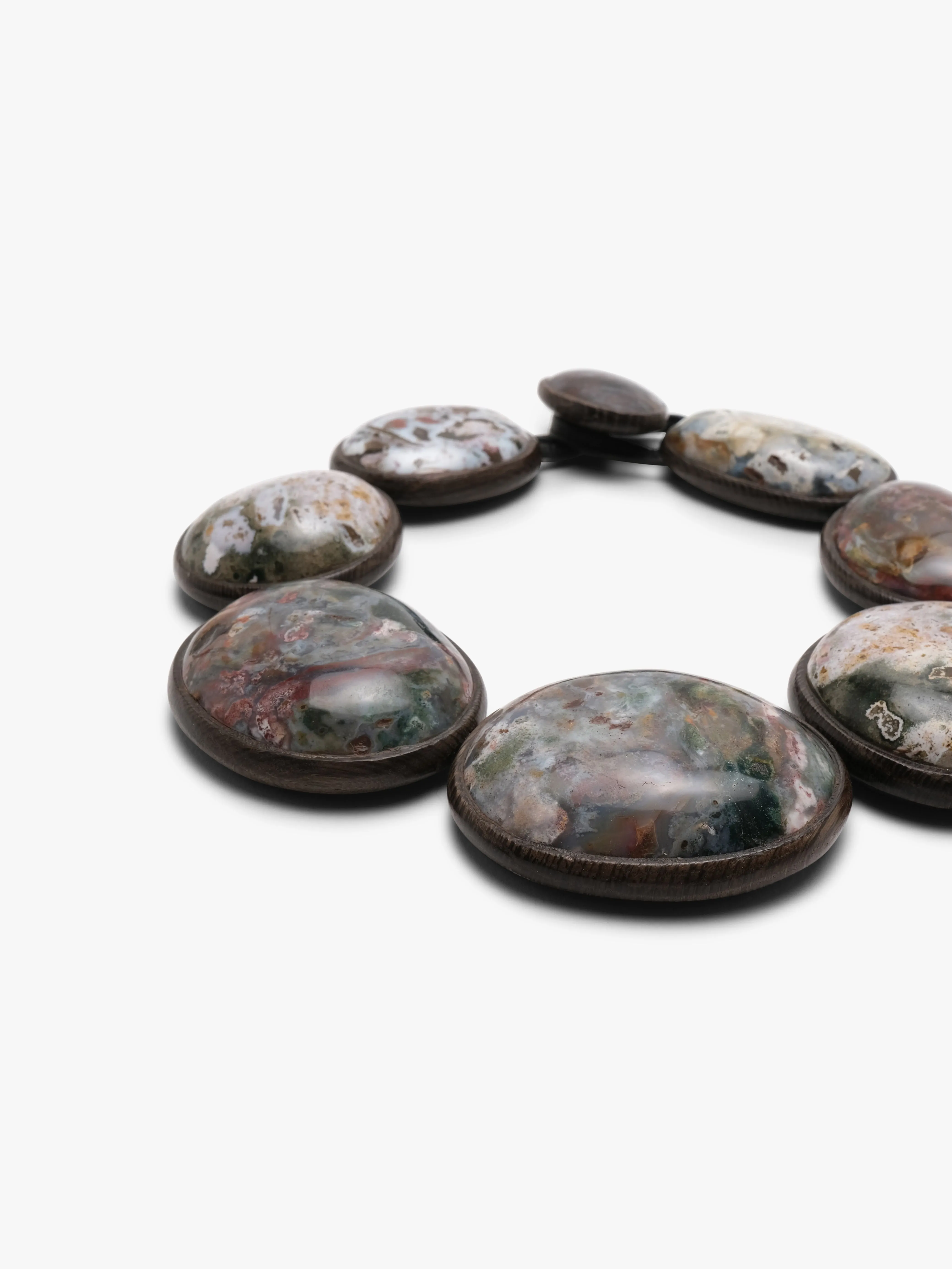Necklace: bog oak, ocean jasper sold by Monies product image thumbnail 3