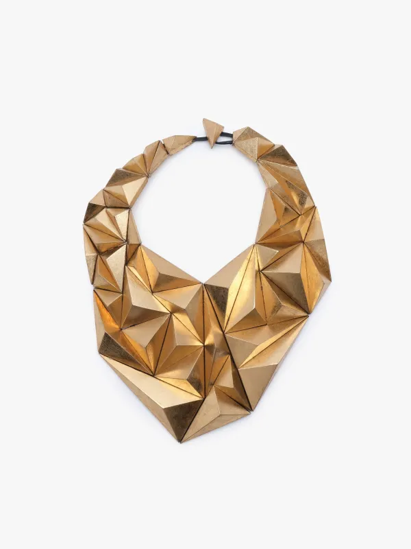 Glora necklace: acacia, goldfoil sold by Monies