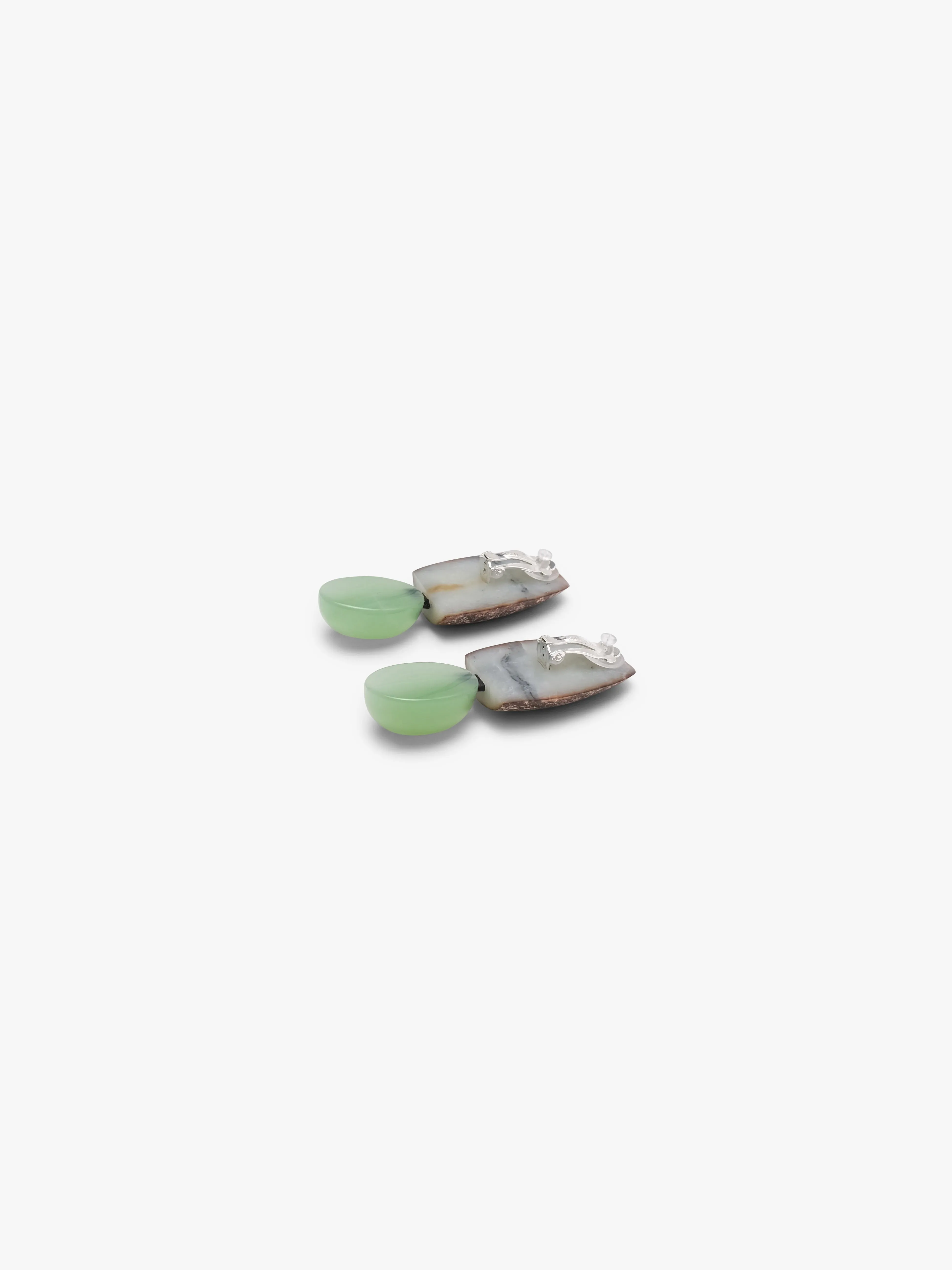 Earrings: jade, agate sold by Monies product image thumbnail 3