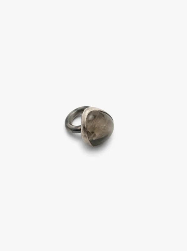 Ring: quartz, silver sold by Monies