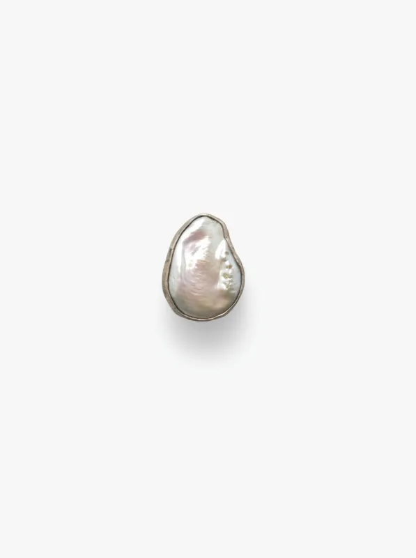 Ring: silver, baroque pearls sold by Monies