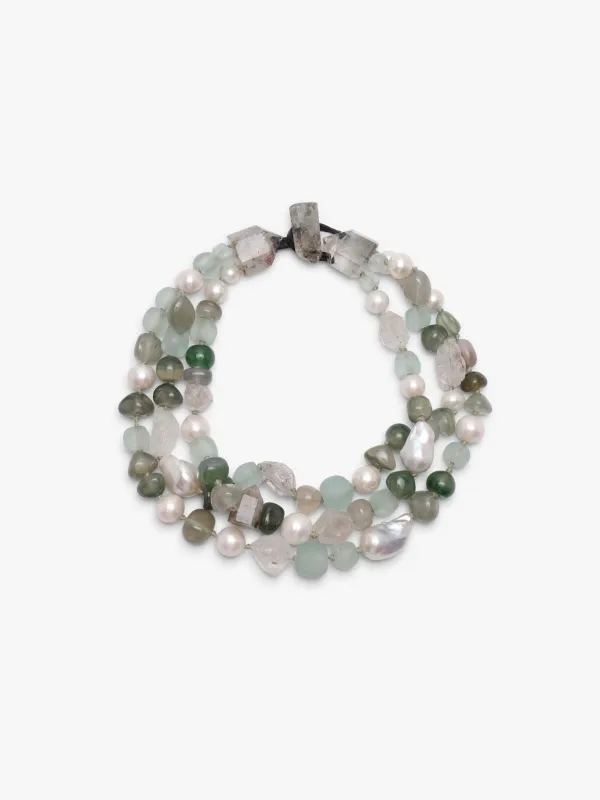 Necklace: multi materials sold by Monies