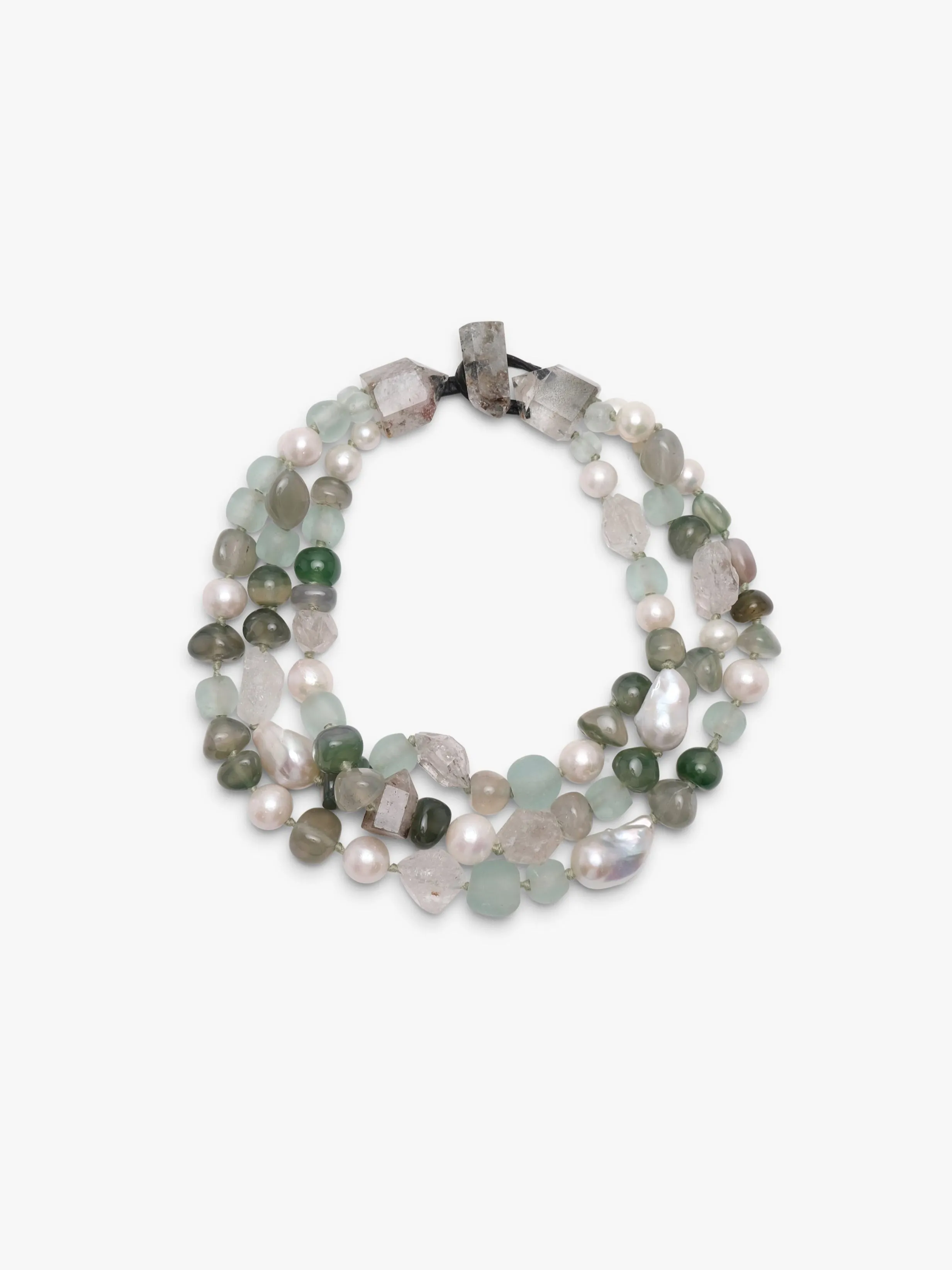 Necklace: multi materials sold by Monies