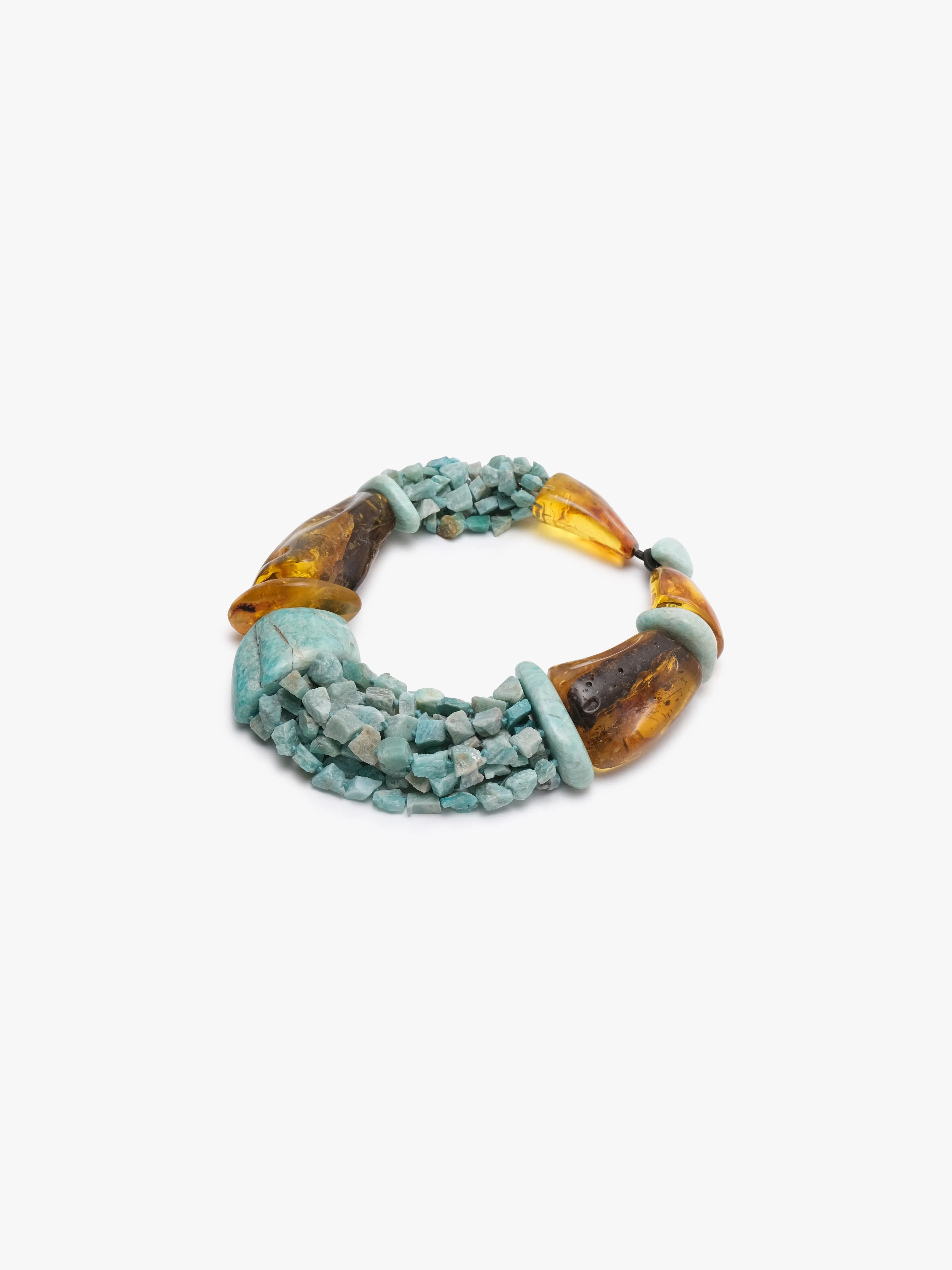 Necklace: amber, amazonite sold by Monies product image thumbnail 4
