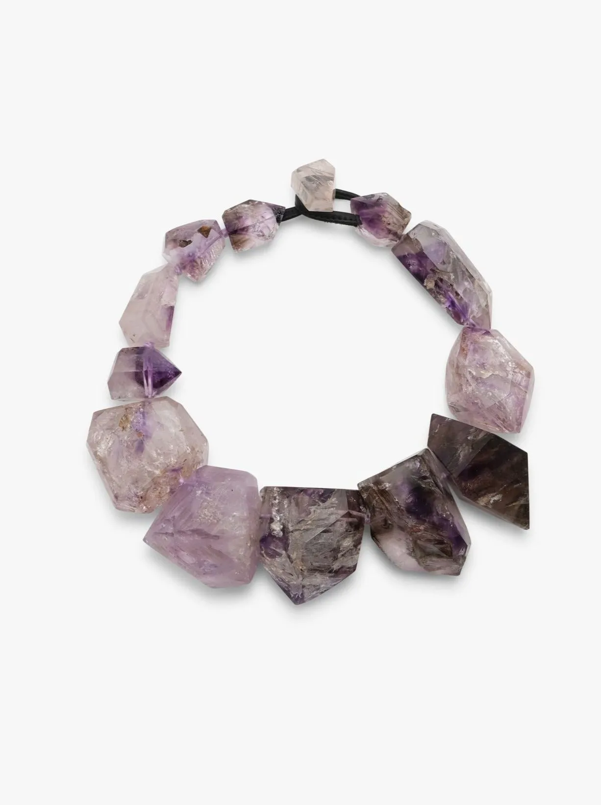 Necklace: amethyst sold by Monies