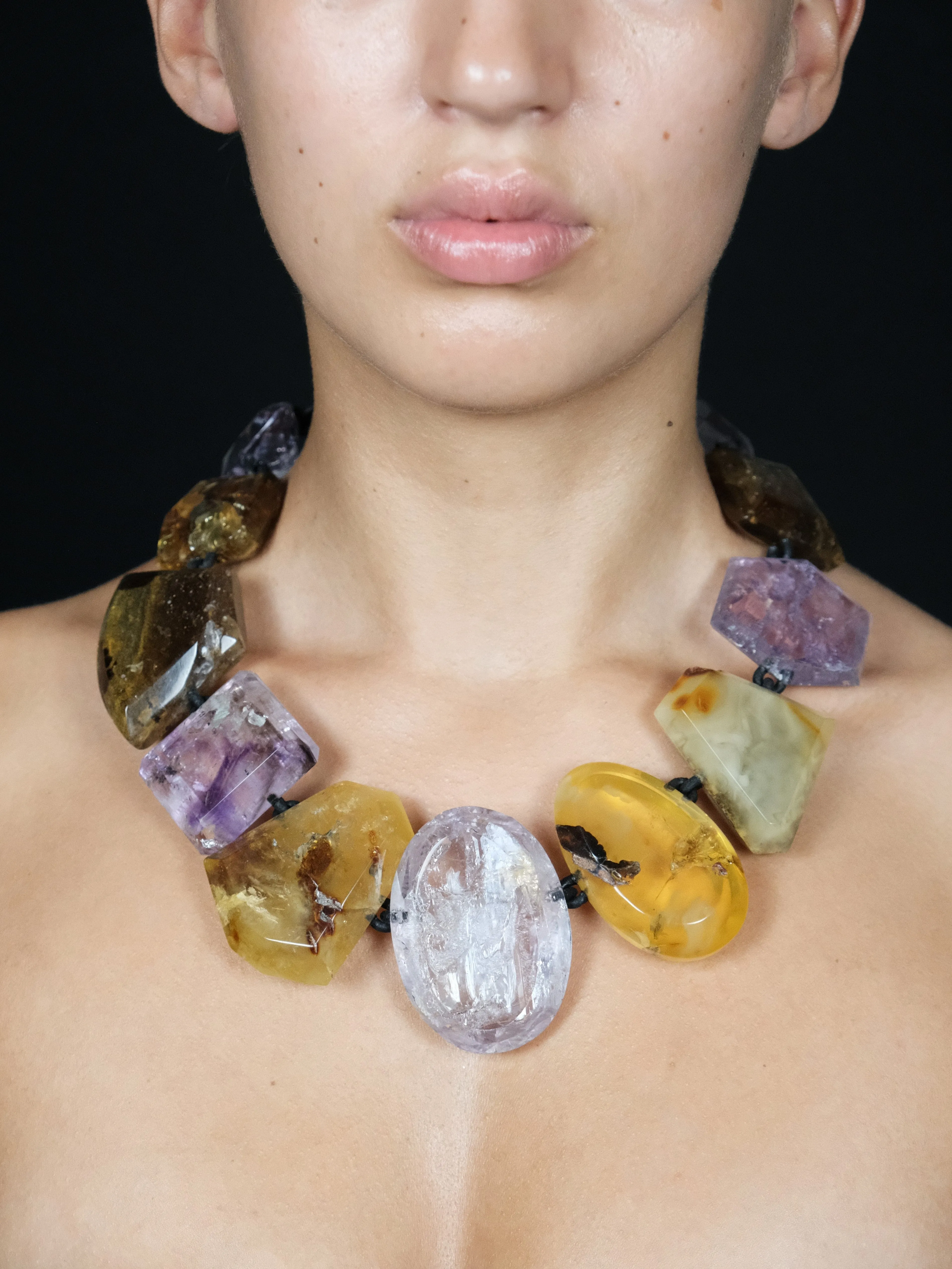 Necklace: amethyst, amber sold by Monies product image thumbnail 2
