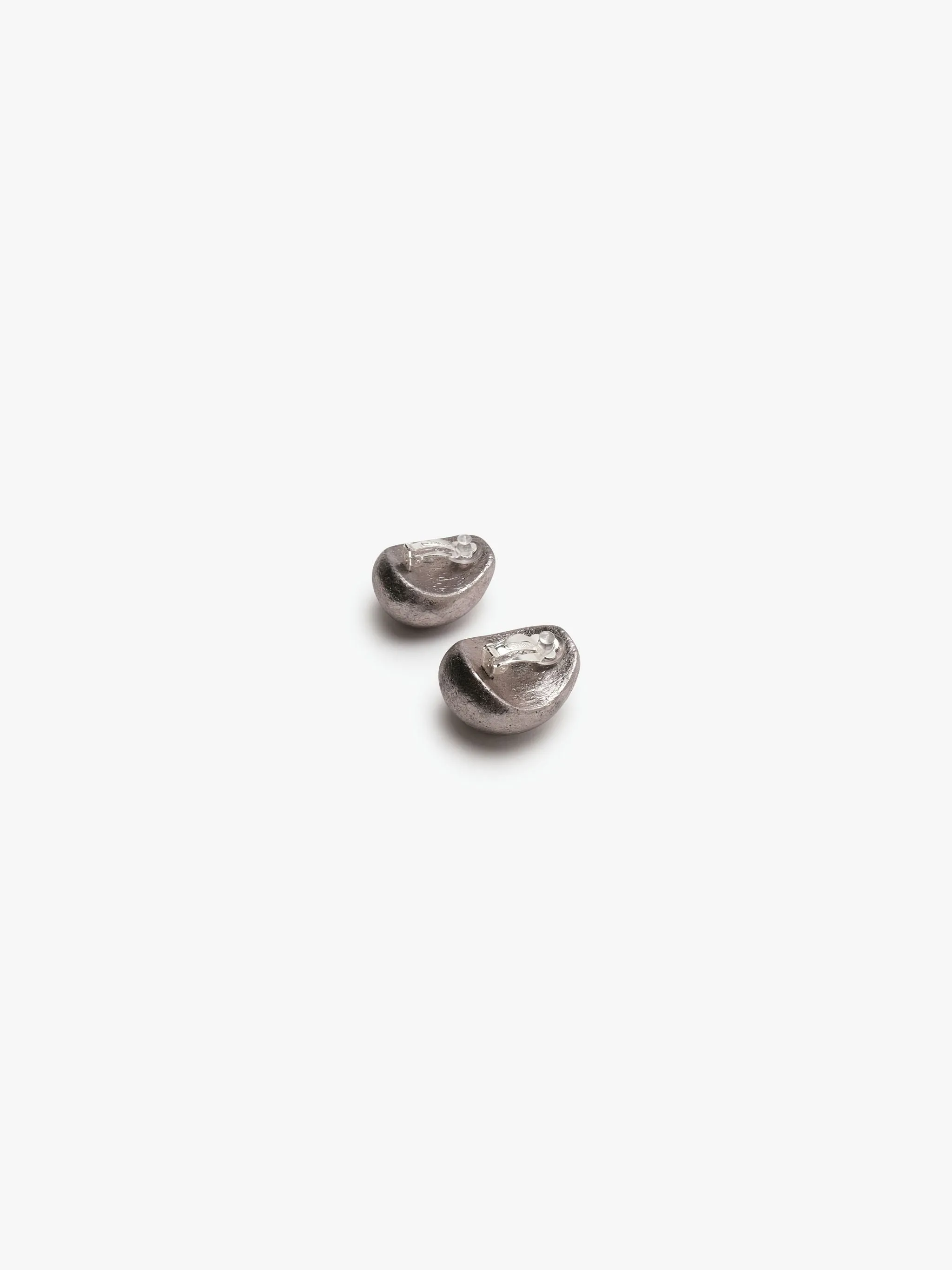 Corda earrings: acacia, dark silverfoil sold by Monies product image thumbnail 3