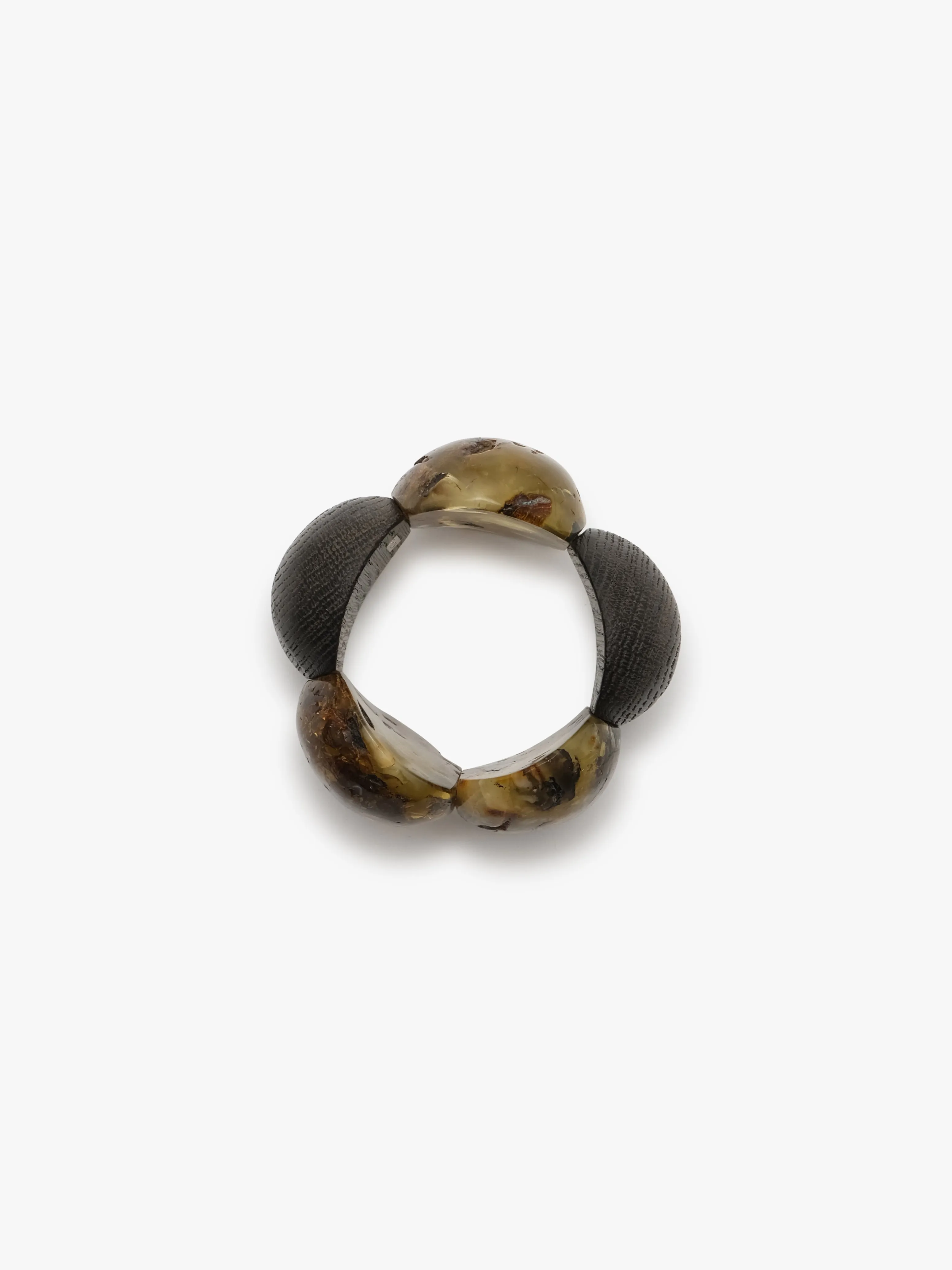 Bracelet: bog oak, amber sold by Monies product image thumbnail 4