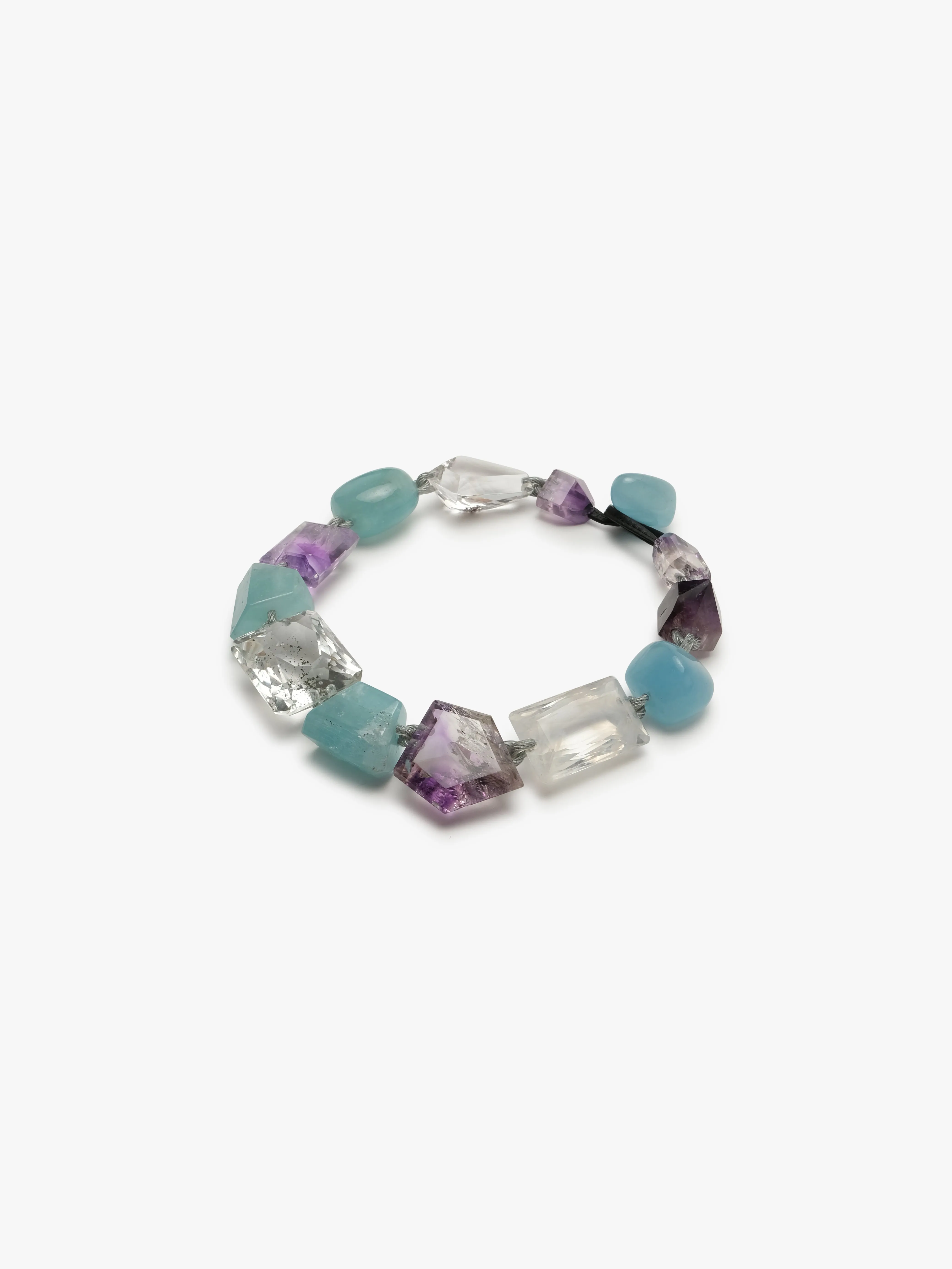 Necklace: aquamarine, amethyst, quartz sold by Monies product image thumbnail 3