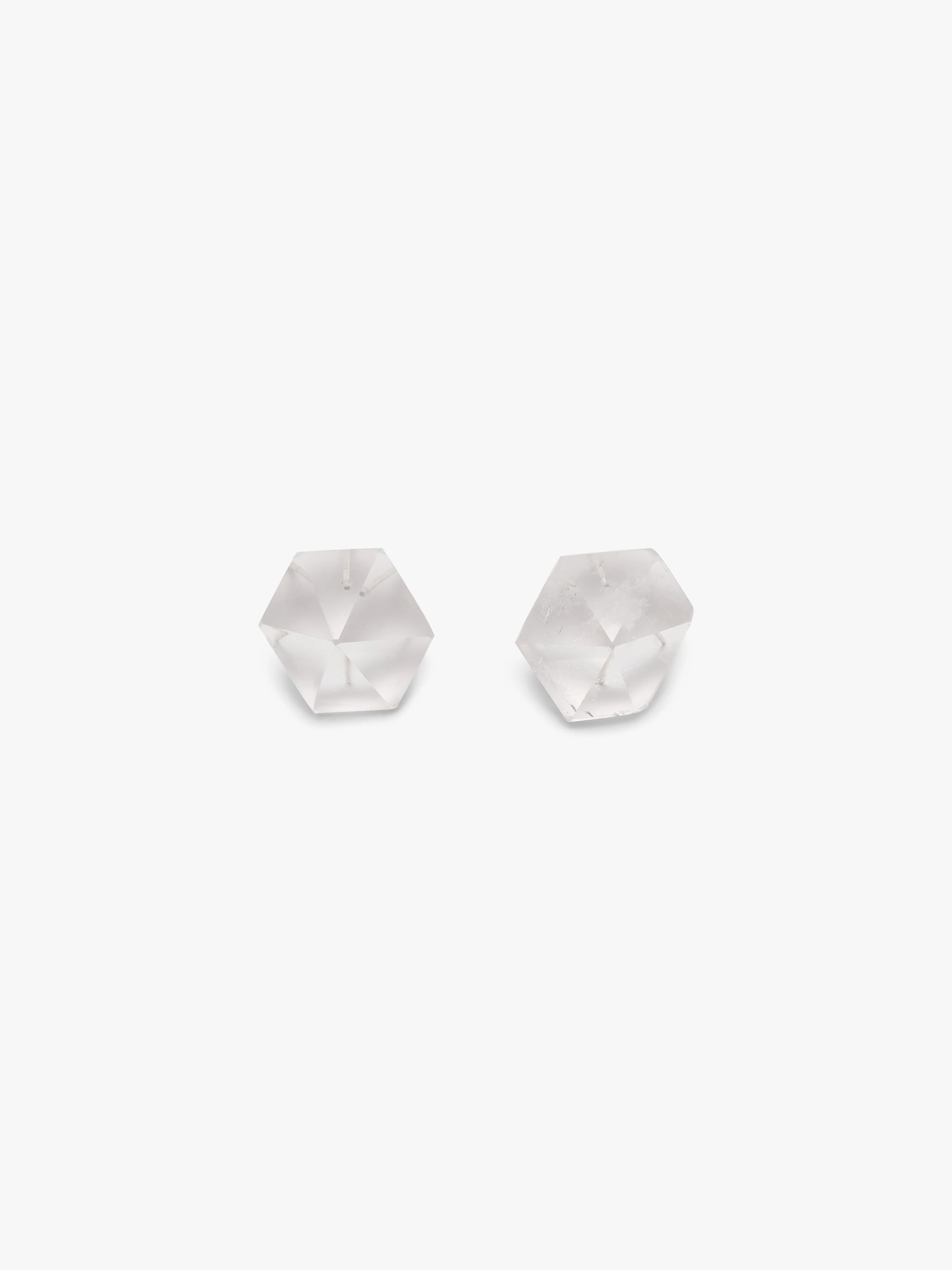 Éclat stud earrings: mountain crystal sold by Monies