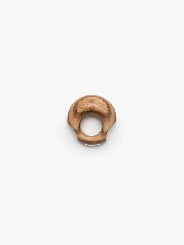 Roris ring: zebrano wood sold by Monies
