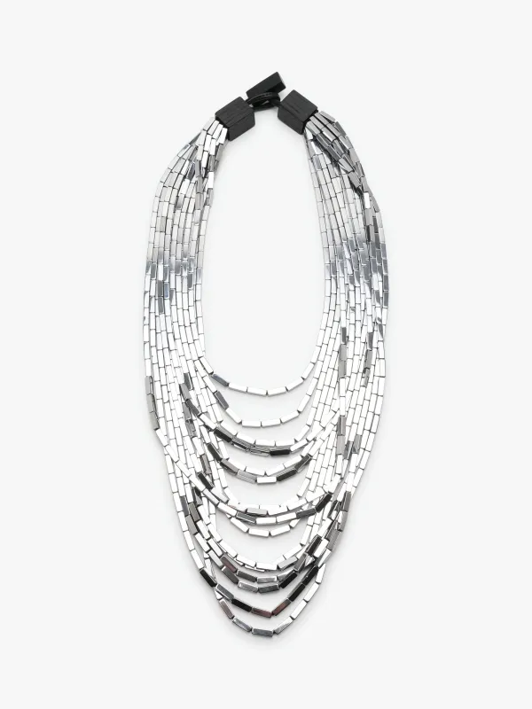 Silva necklace: hematite stone sold by Monies