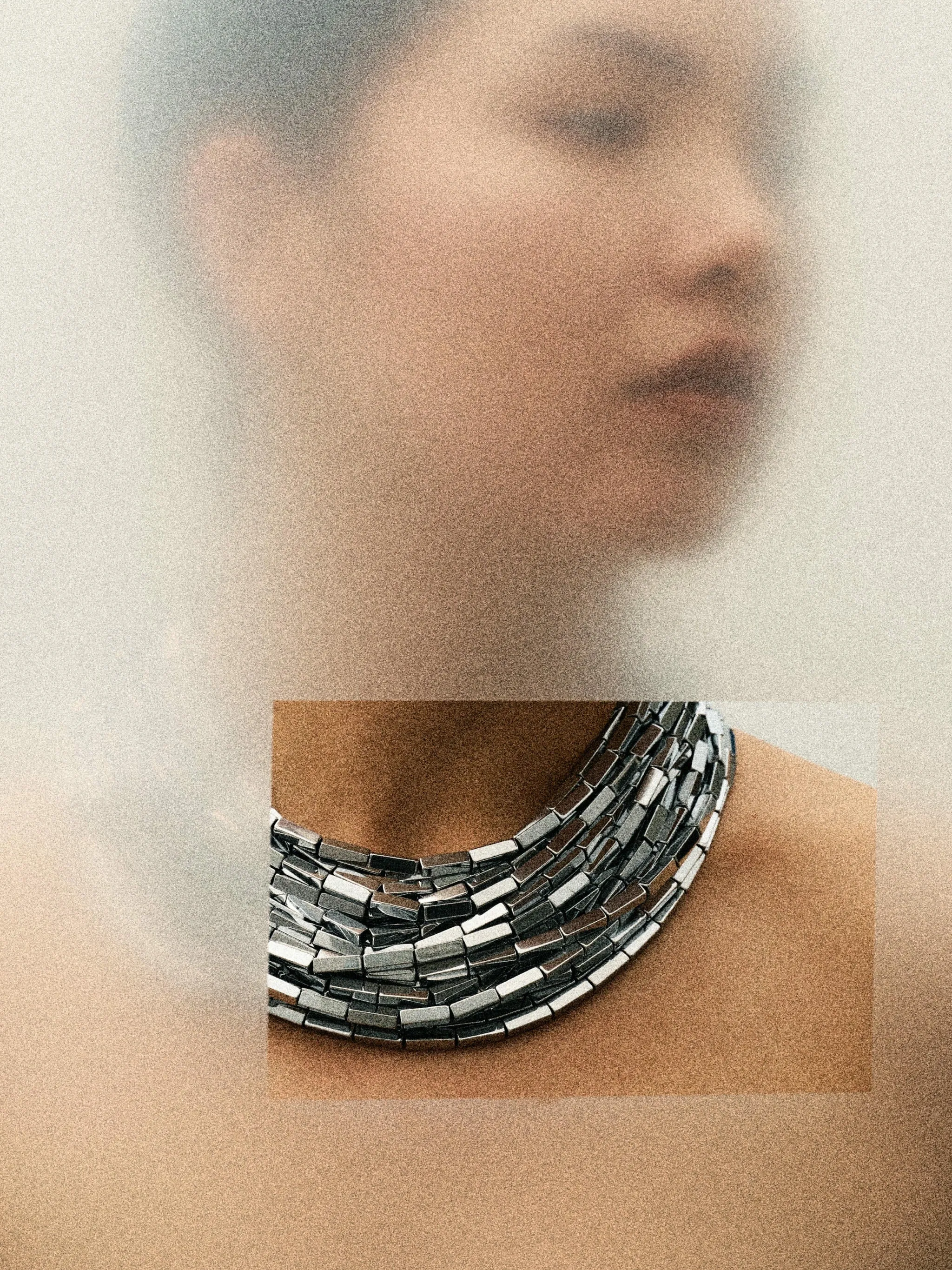 Hilver necklace: hematite stone sold by Monies product image thumbnail 2