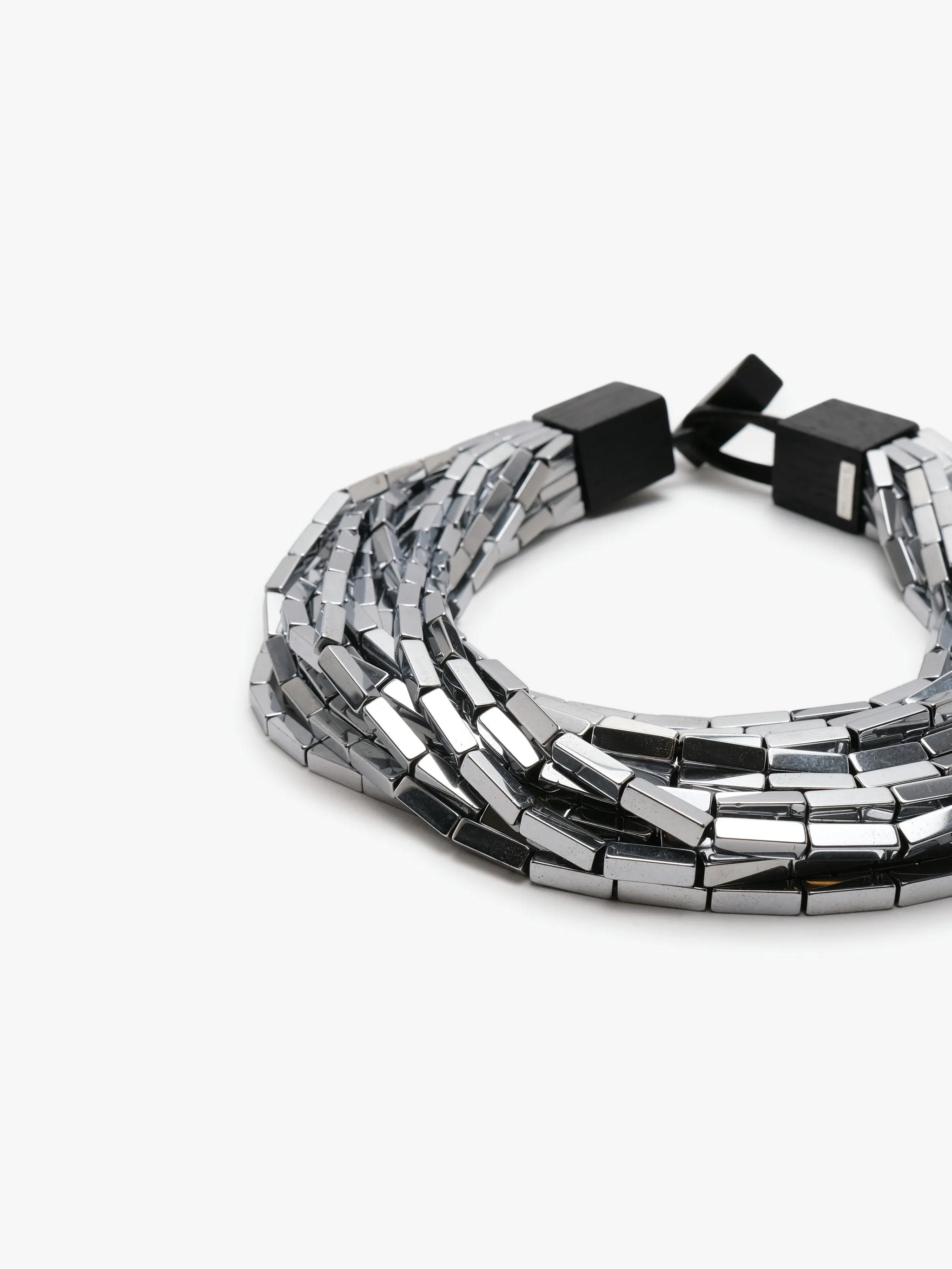 Hilver necklace: hematite stone sold by Monies product image thumbnail 3