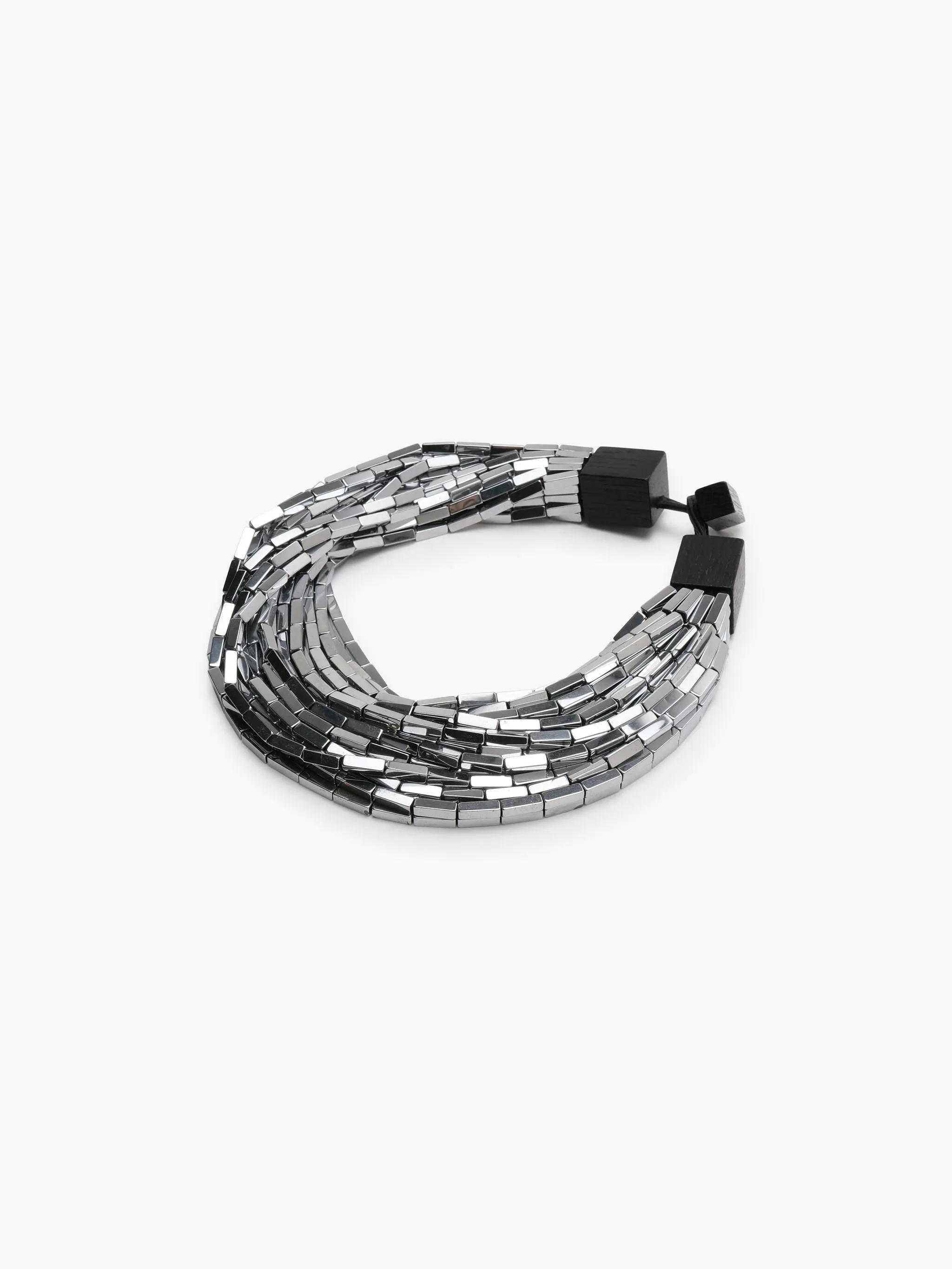 Hilver necklace: hematite stone sold by Monies product image thumbnail 4