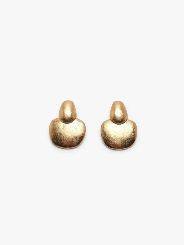 Folia pin earrings: acacia, goldfoil sold by Monies