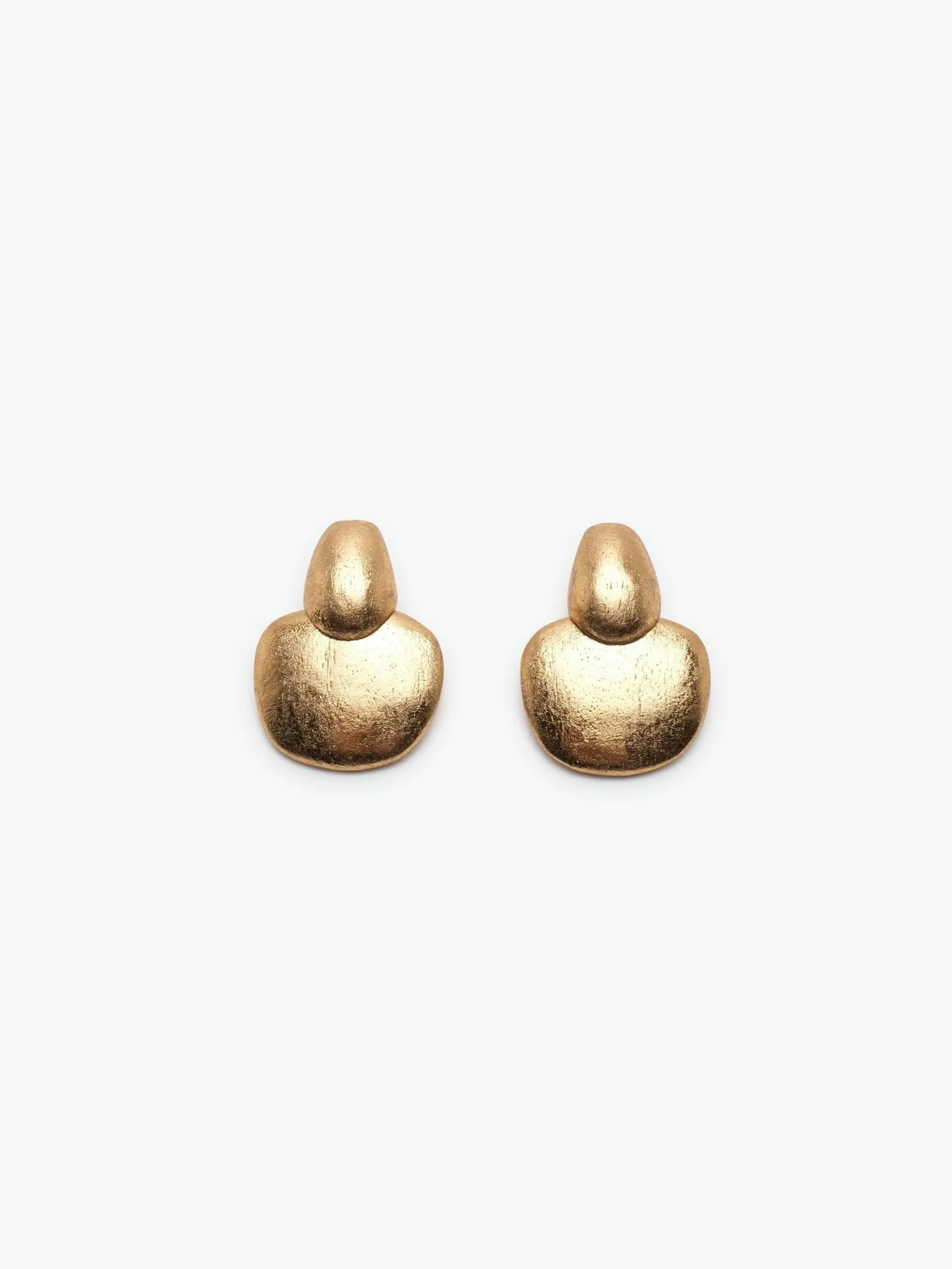 Folia pin earrings: acacia, goldfoil sold by Monies