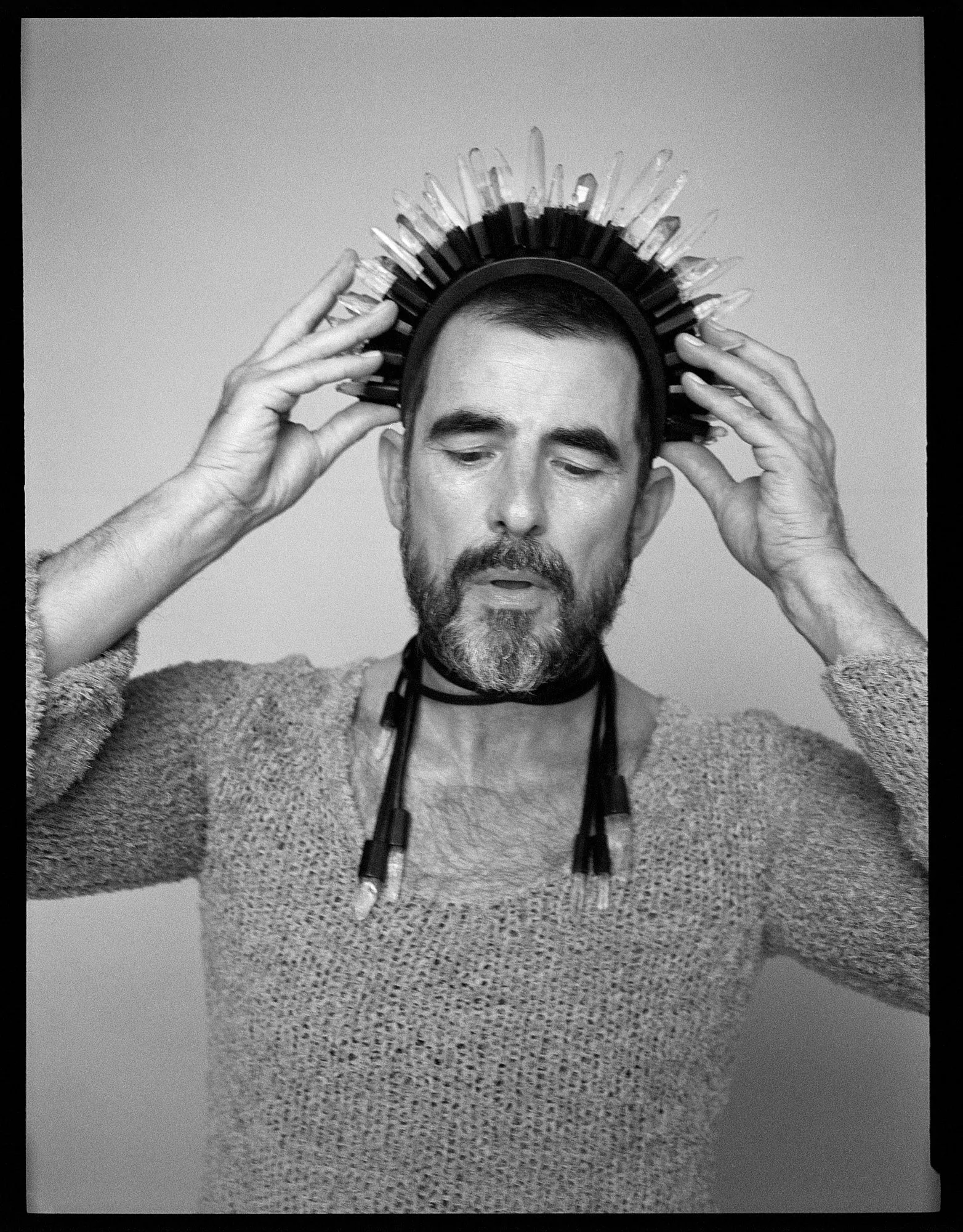 50th anniversary head piece: bog oak, mountain crystal sold by Monies product image thumbnail 5