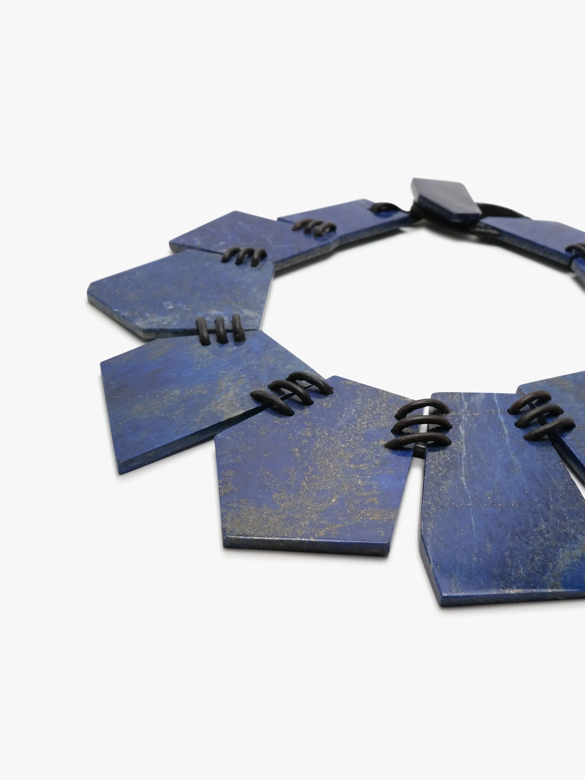 Necklace: lapis lazuli, leather sold by Monies product image thumbnail 2