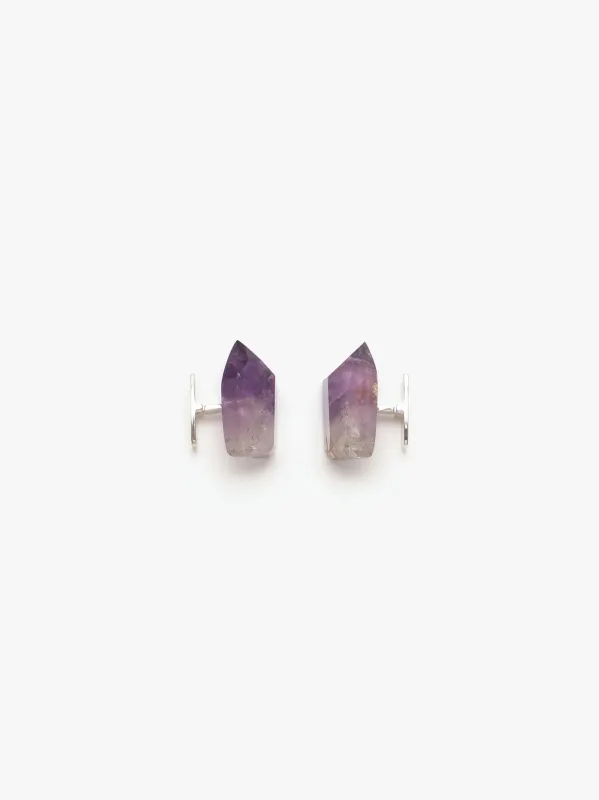 Cuff link: amethyst sold by Monies
