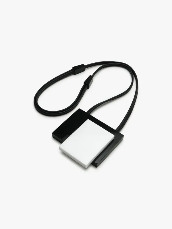 Wera pendant: black/white acrylic sold by Monies