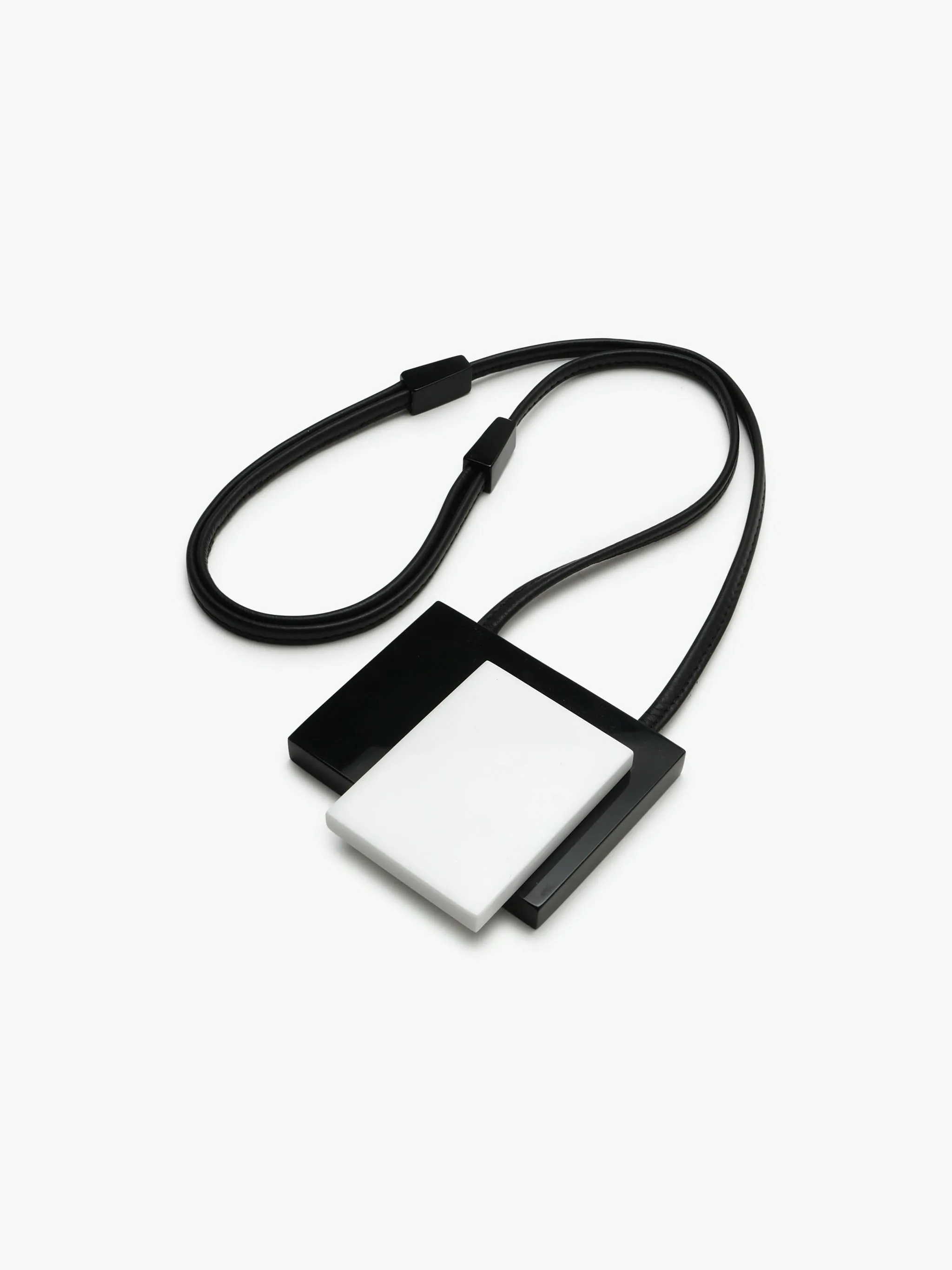 Wera pendant: black/white acrylic sold by Monies