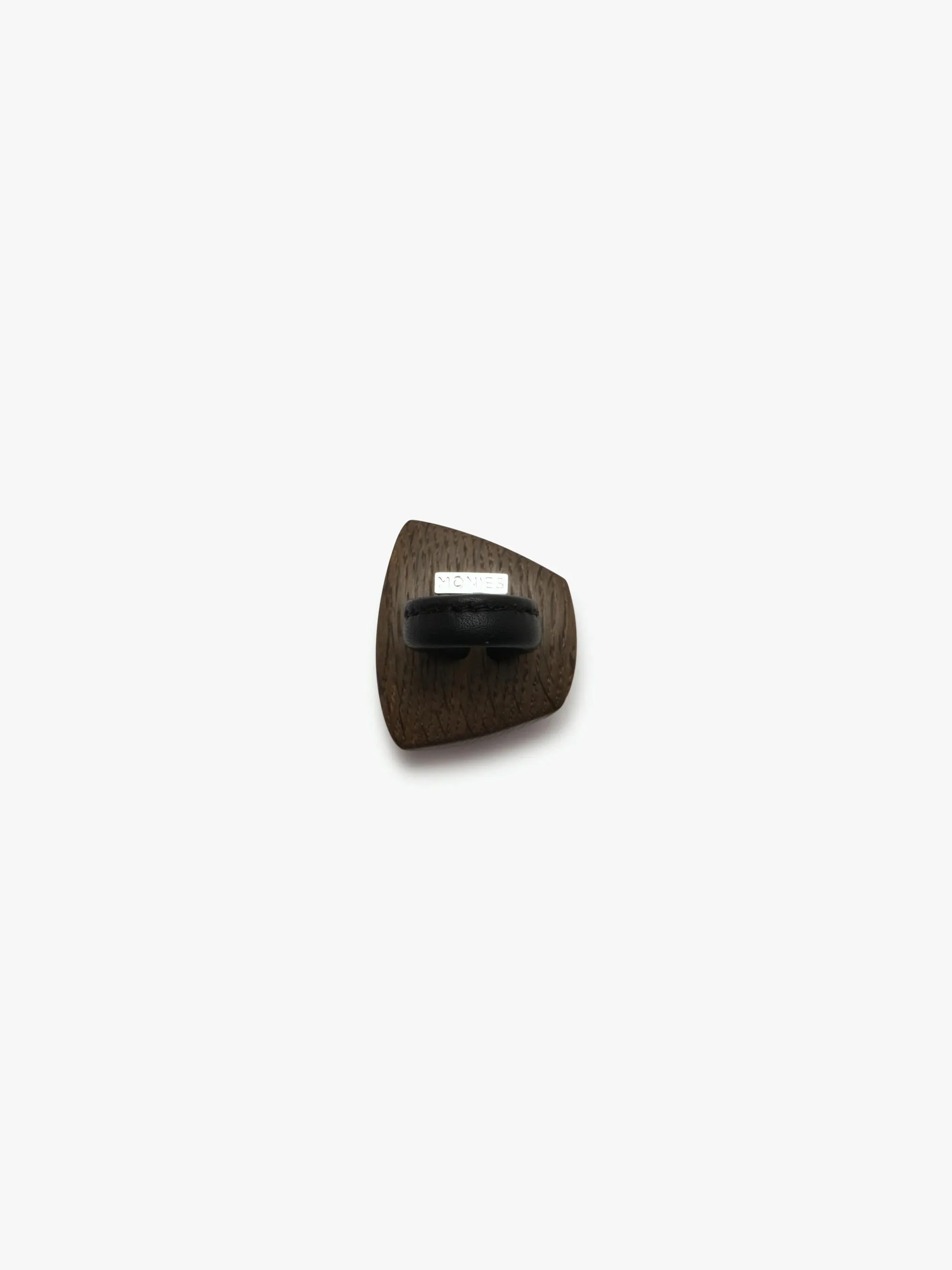 Oro ring: bog oak, leather sold by Monies product image thumbnail 3