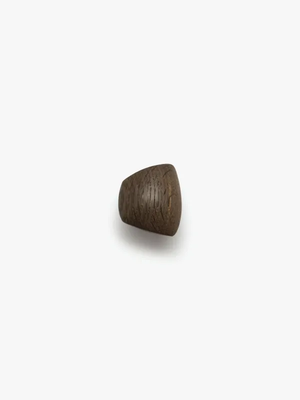 Oro ring: bog oak, leather sold by Monies