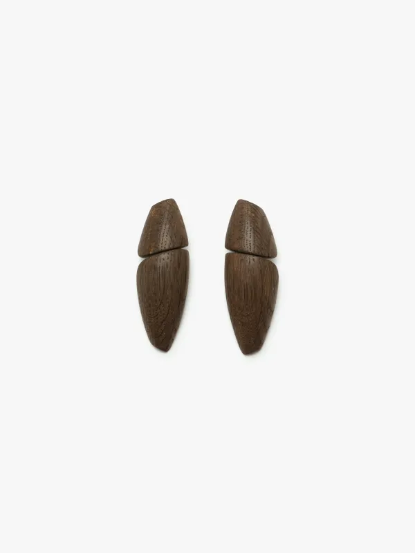 Ara earring: bog oak sold by Monies