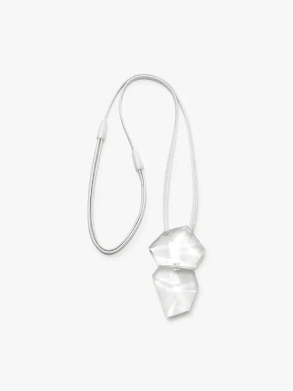 Romy pendant: acrylic, leather sold by Monies