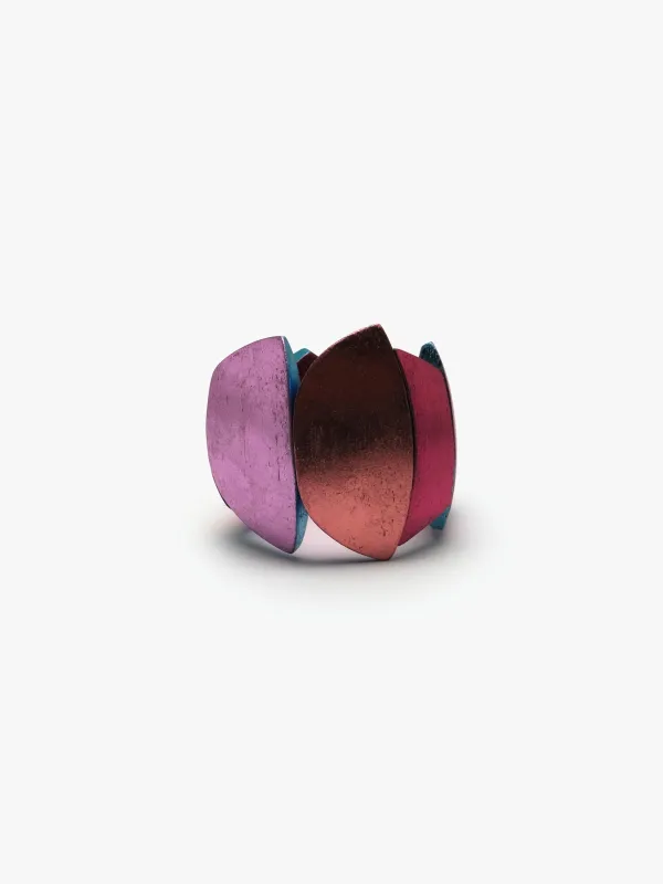 Quinn bracelet: multi-coloured foil sold by Monies