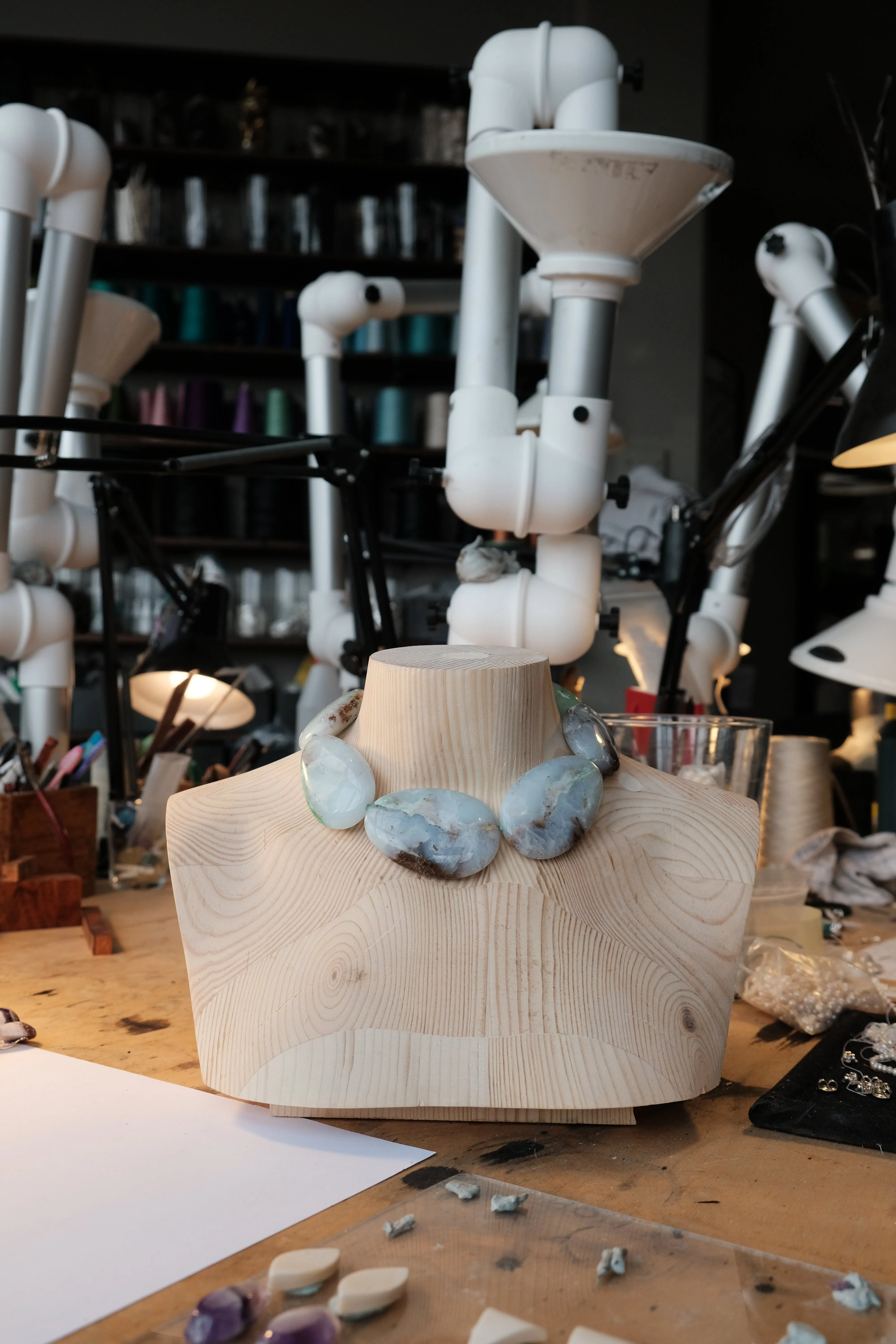 Necklace: chrysoprase sold by Monies product image thumbnail 3