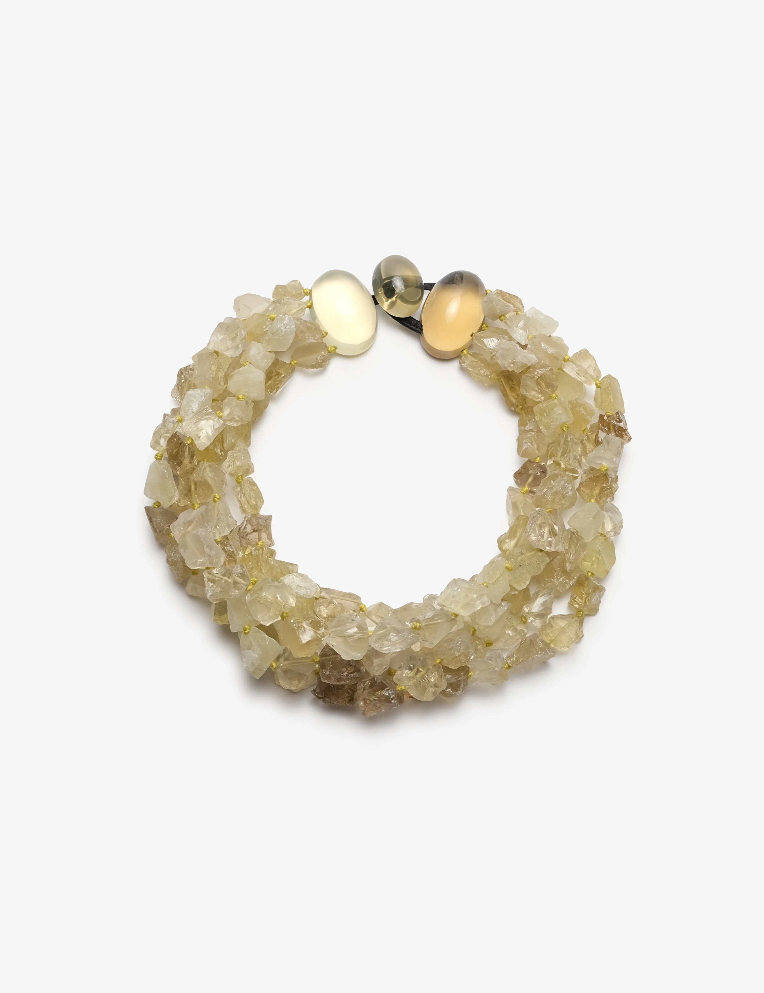 Necklace: lemon quartz sold by Monies