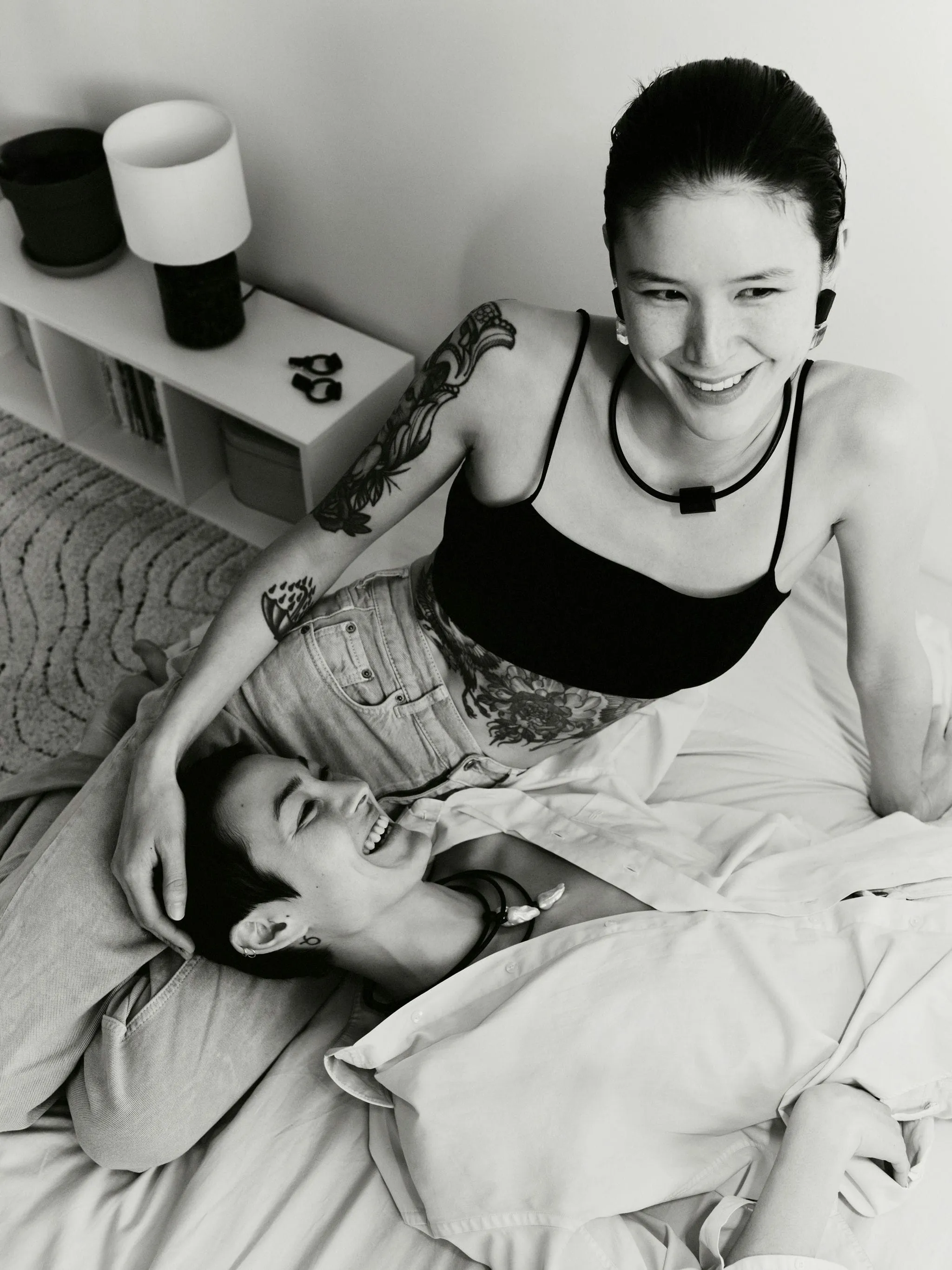 Dualité earrings: tourmaline, mountain crystal sold by Monies product image thumbnail 3